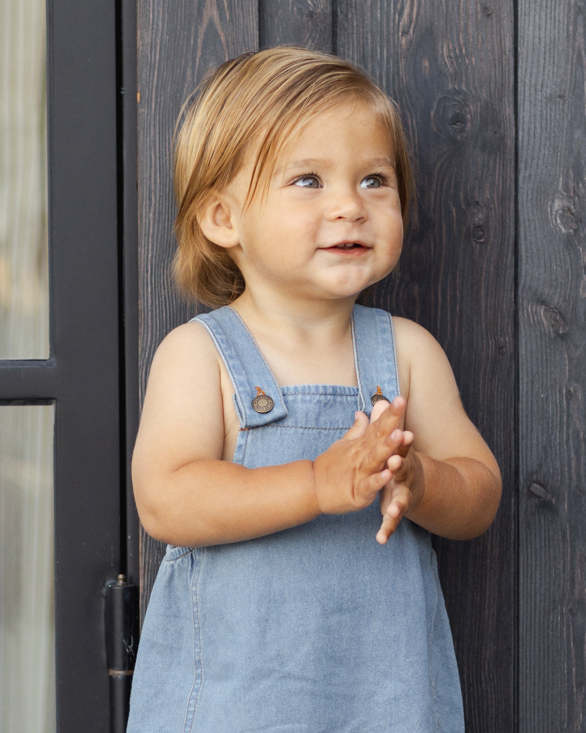 Cargo Baby Overall Washed Blue