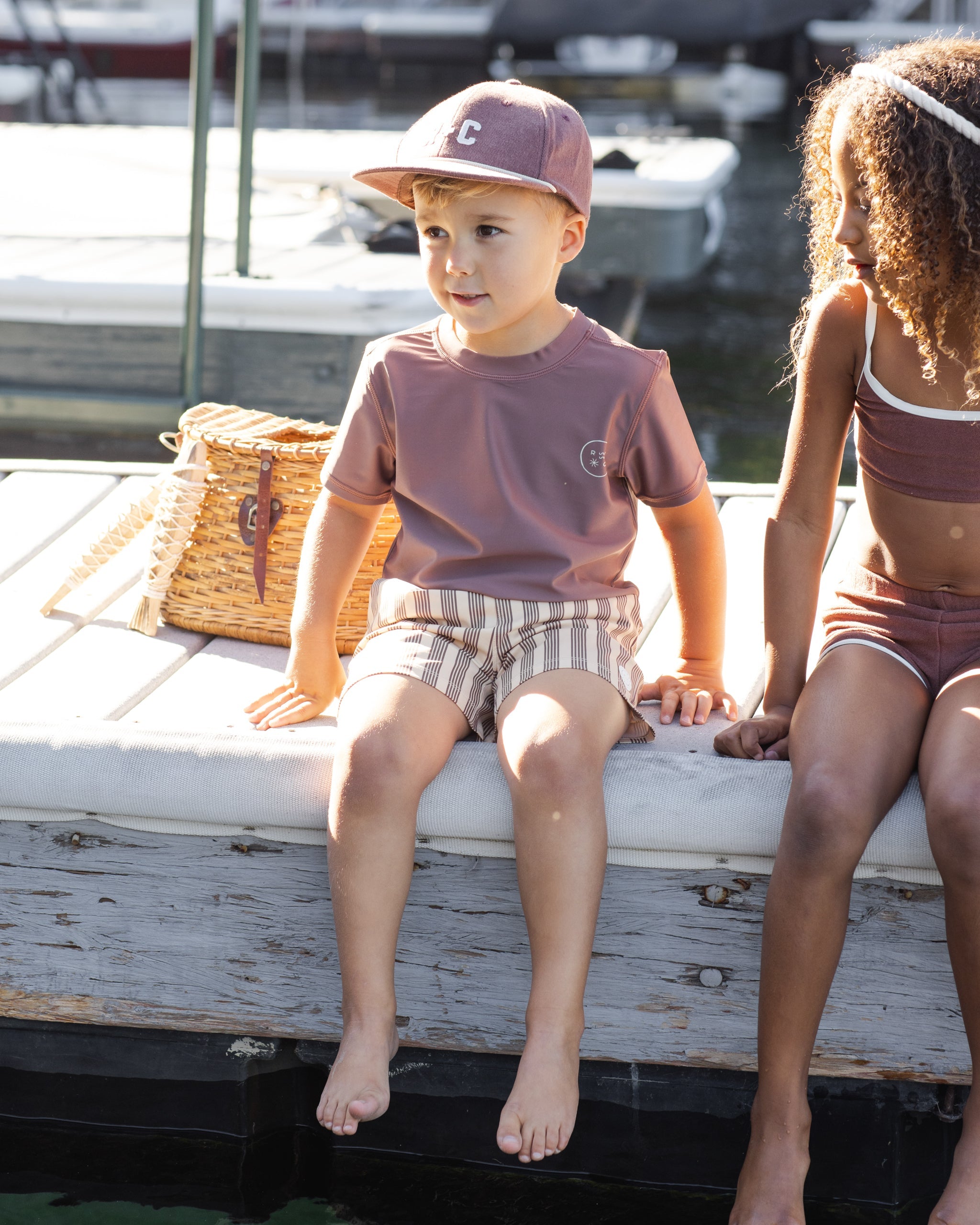 Boardshort Brown Butterscotch Stripe
