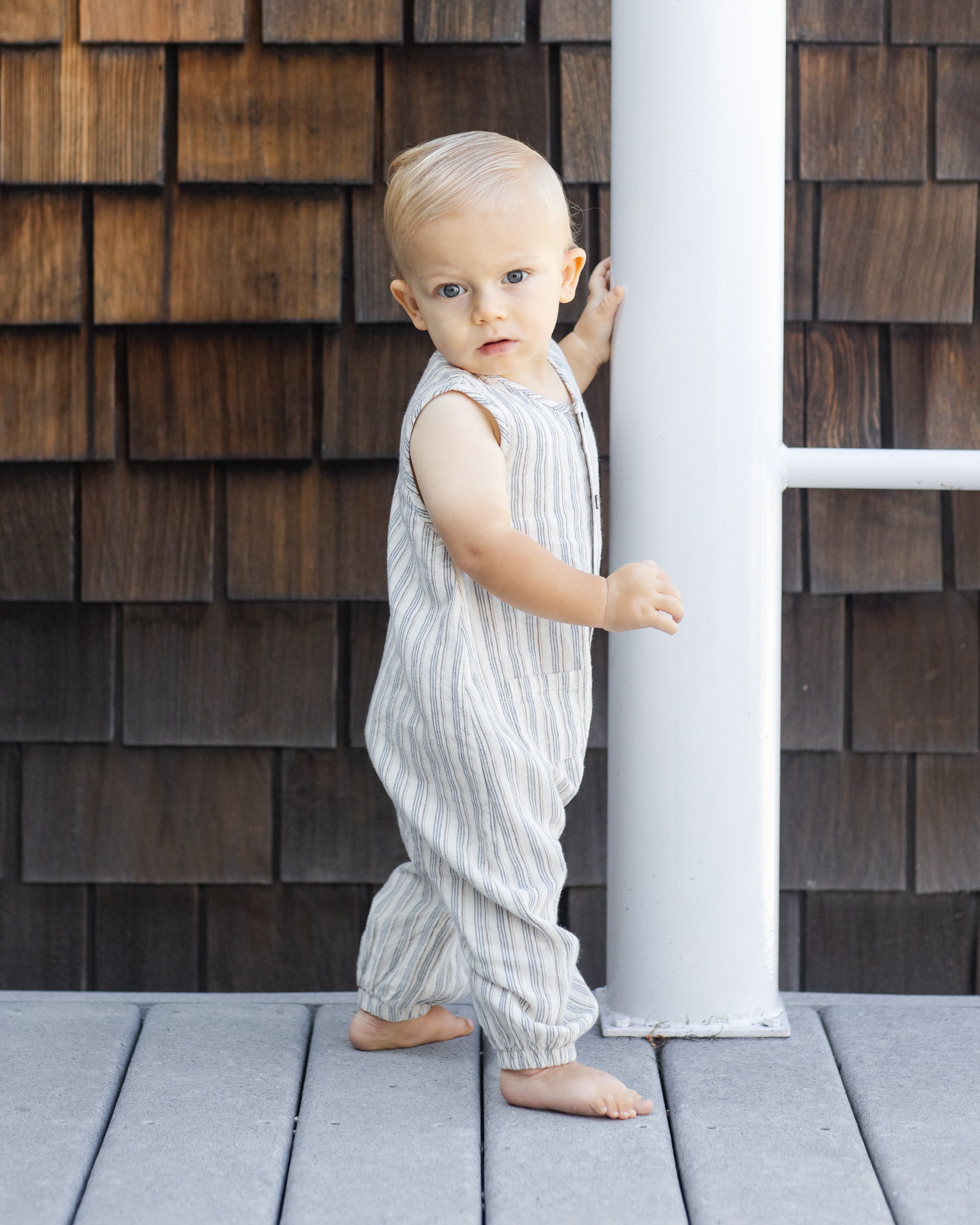 Woven Jumpsuit Nautical Stripe