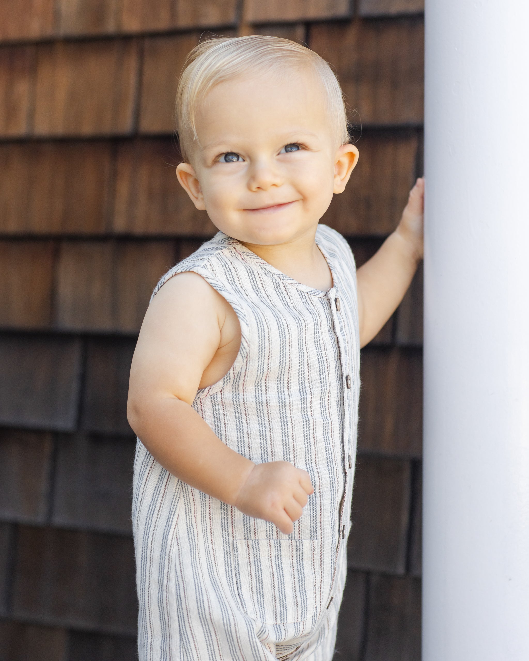 Woven Jumpsuit Nautical Stripe