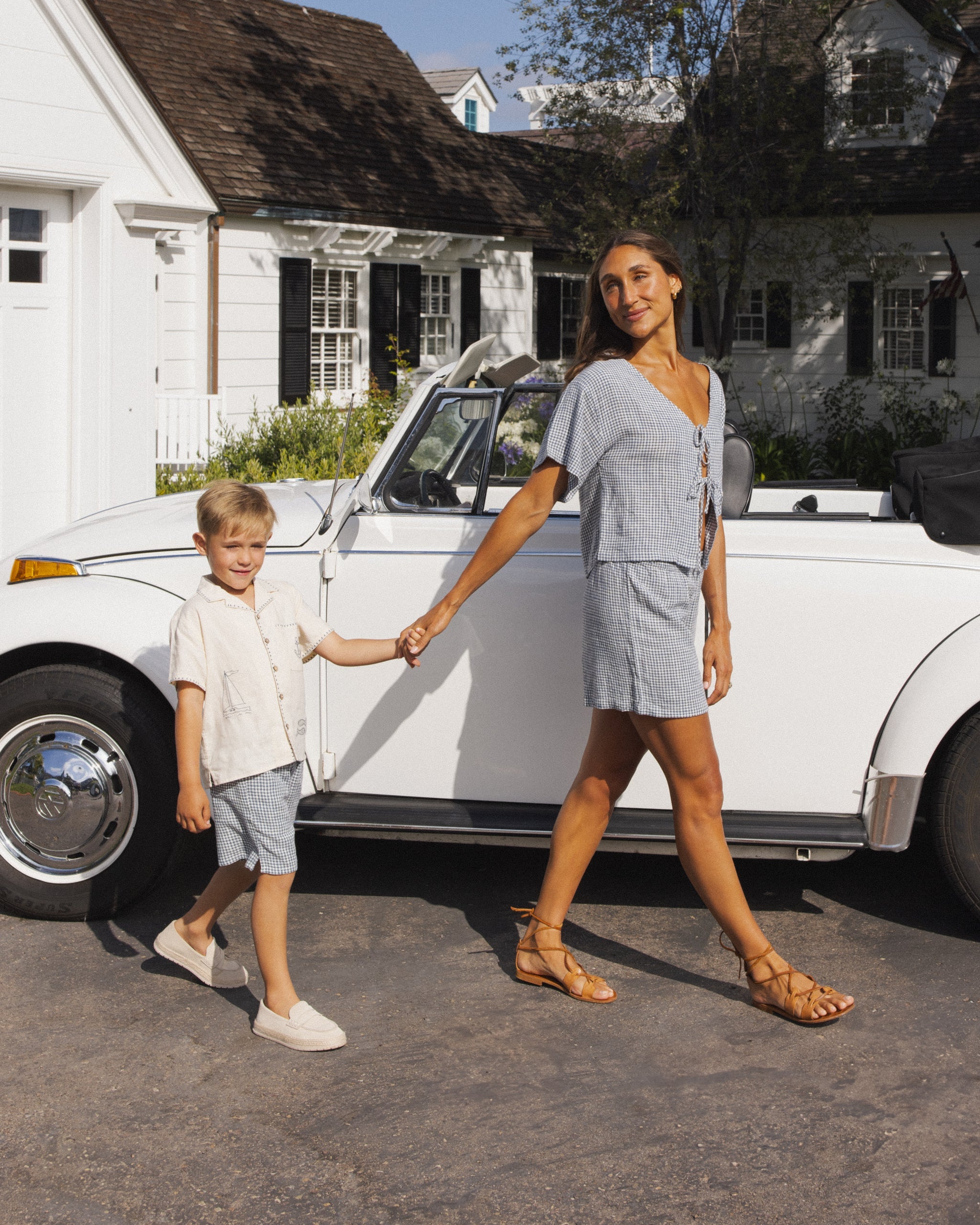 Perry Short Marine Gingham