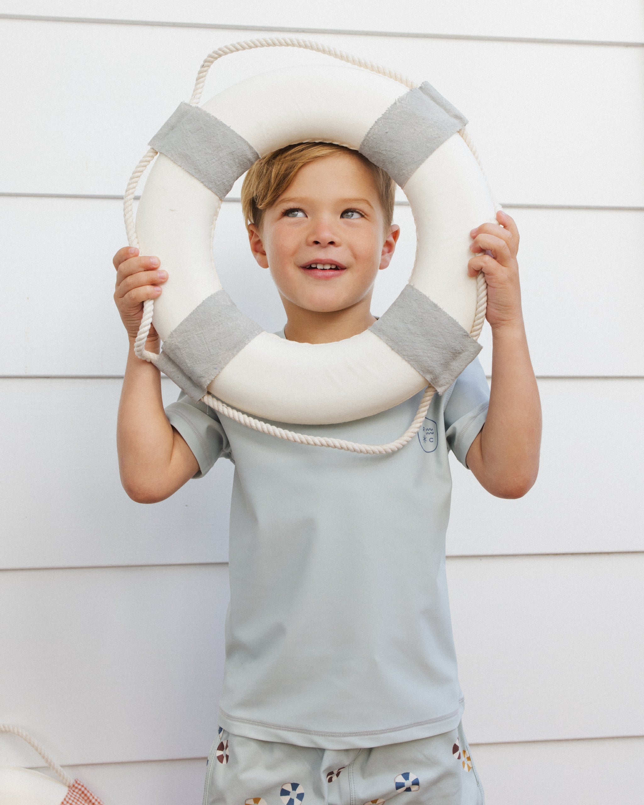 Rashguard manches courtes couleur vert d'eau