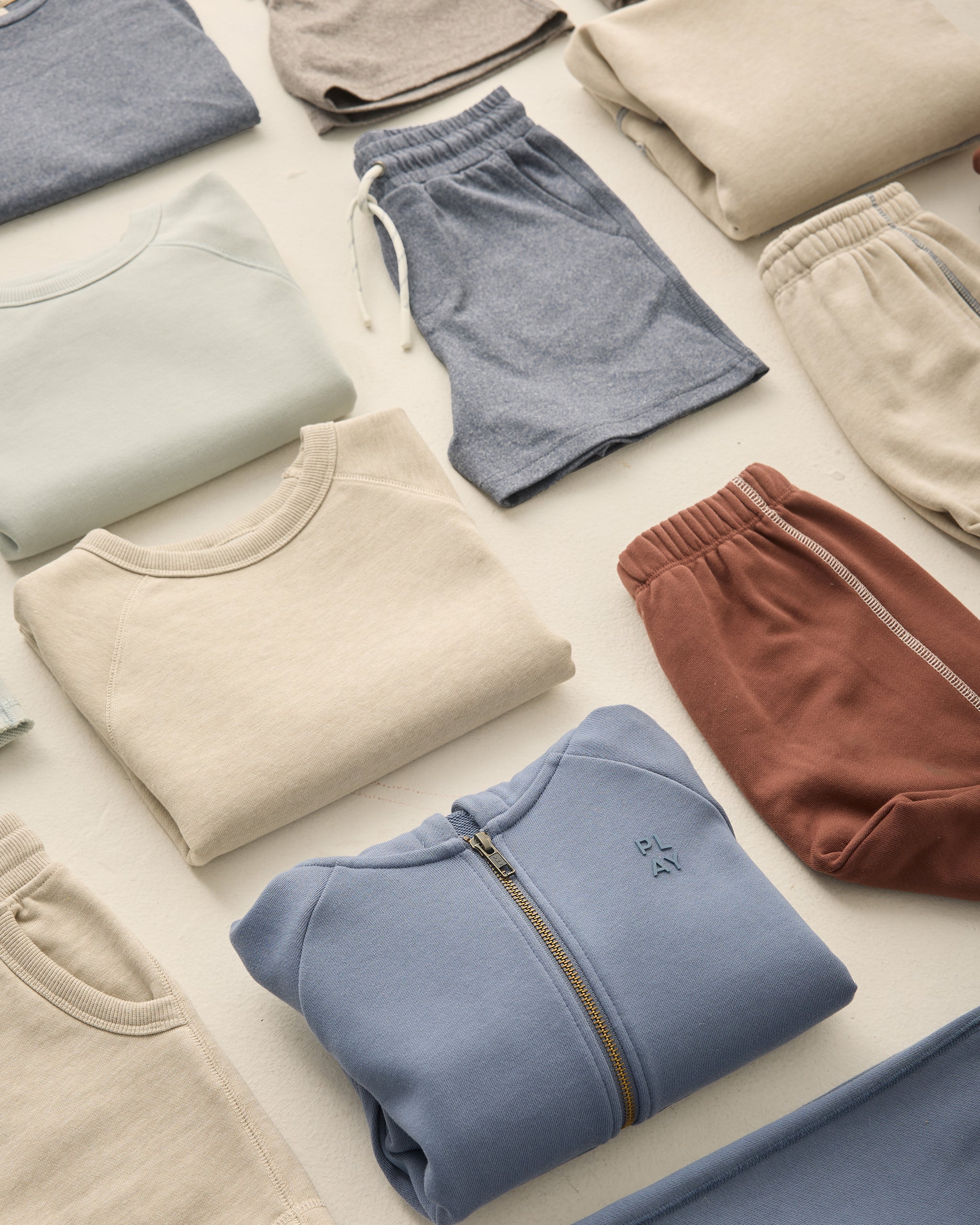 Sweat-shirt à manches courtes couleur avoine chinée