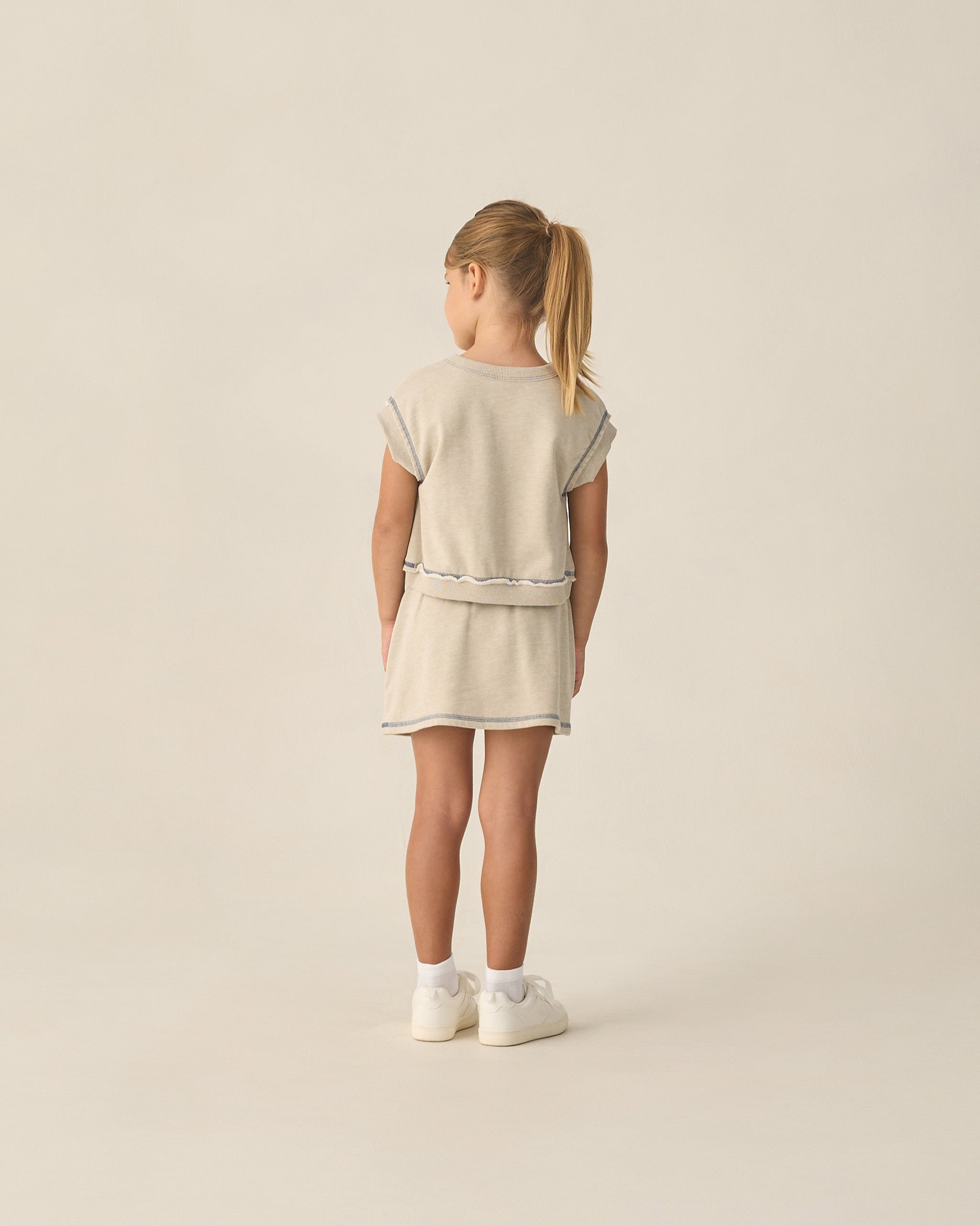 Volly Skirt Heathered Oatmeal
