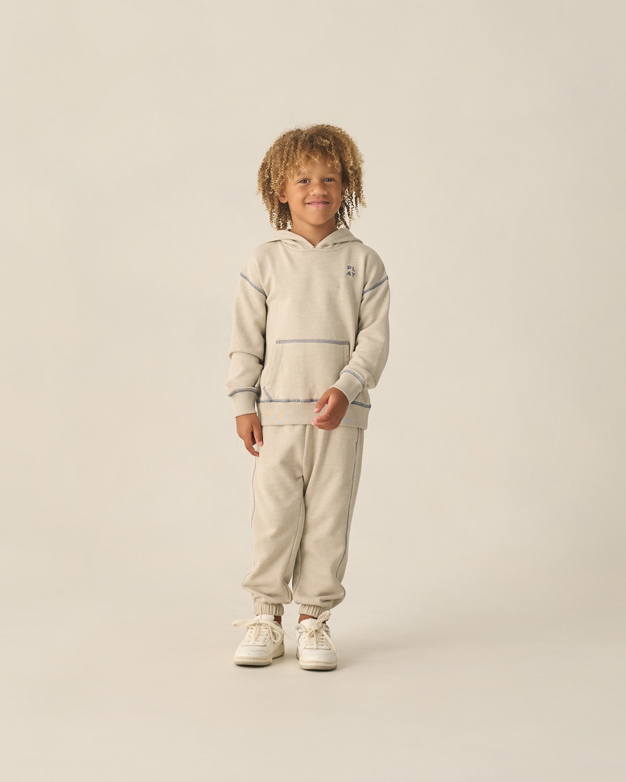 Baggy Sweatpant Heathered Oatmeal