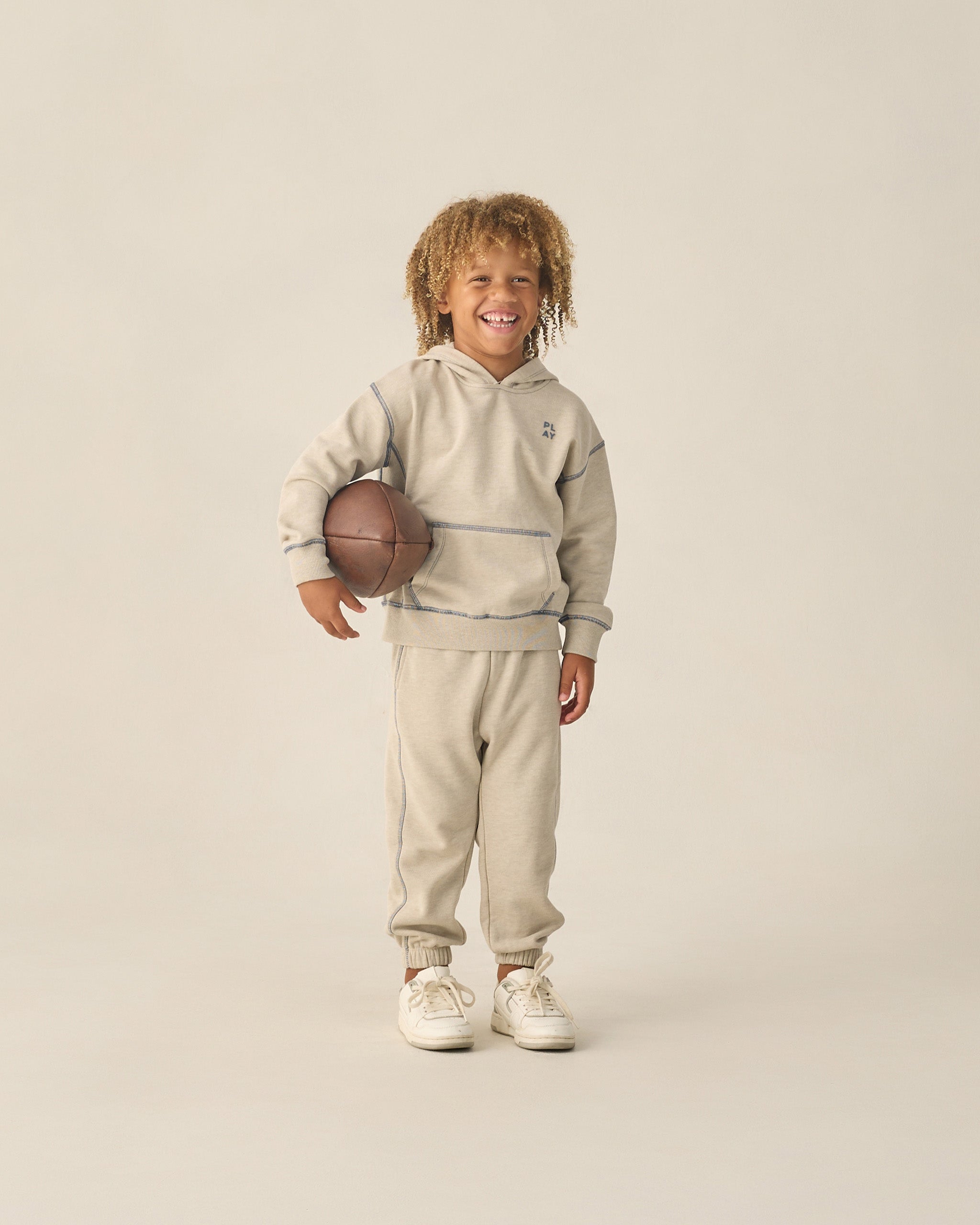 Baggy Sweatpant Heathered Oatmeal