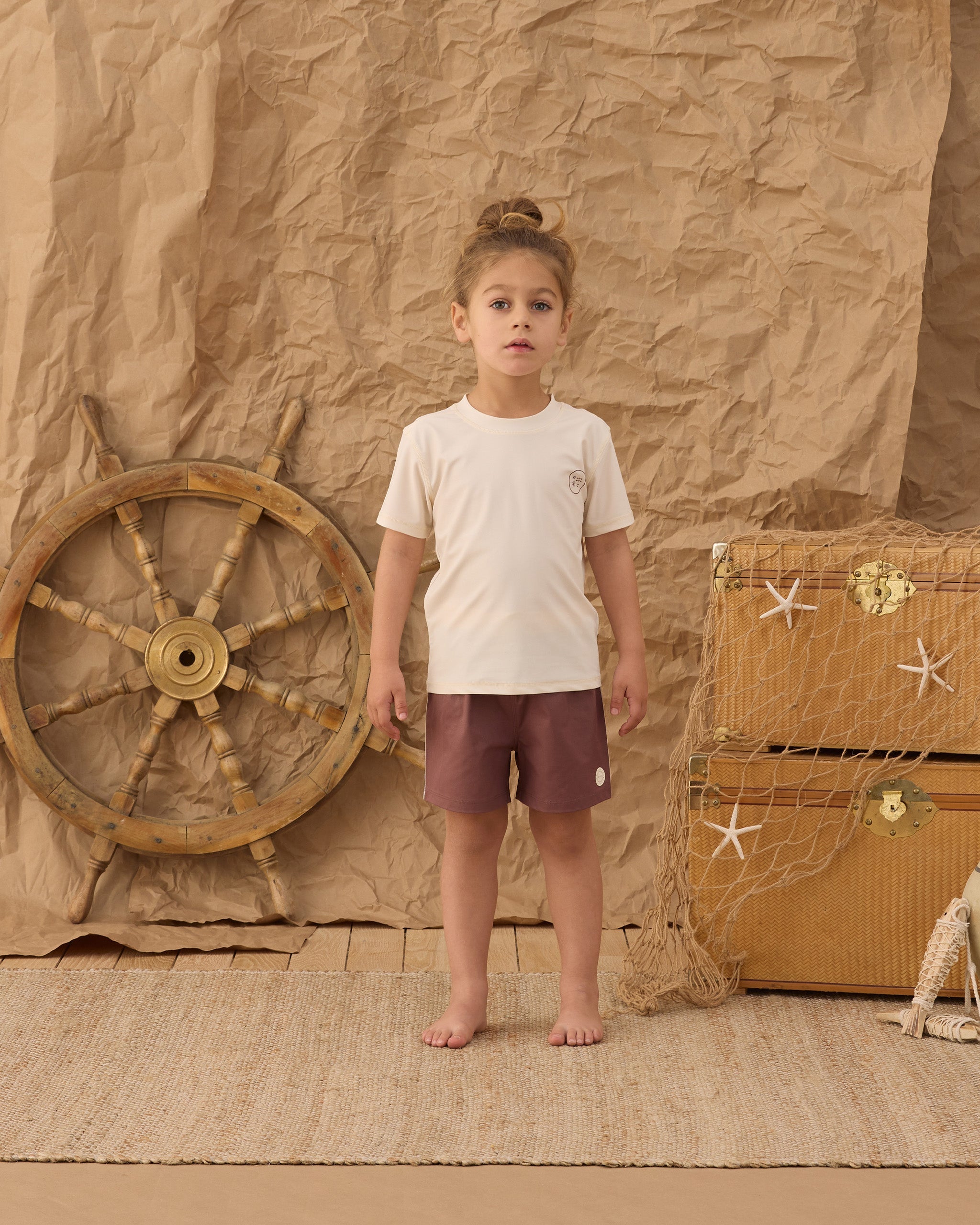 Short Sleeve Rashguard Natural