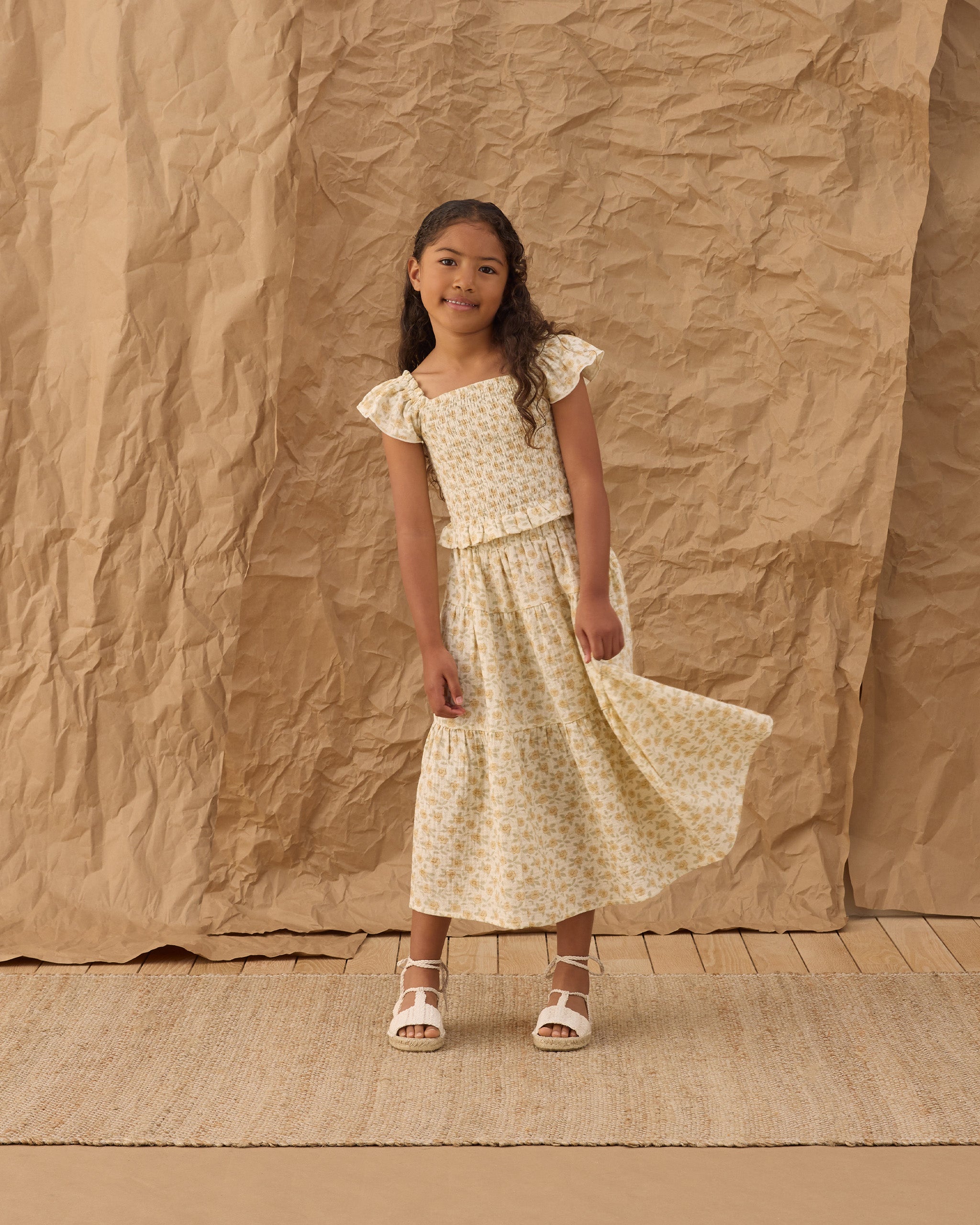 Zayla Top Yellow Floral