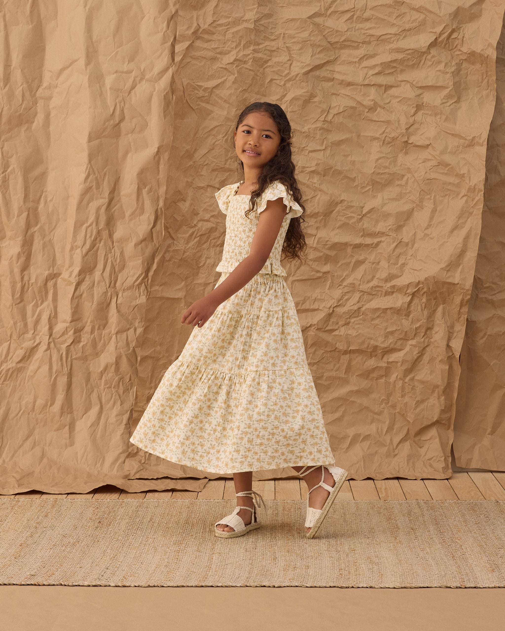 Zayla Top Yellow Floral