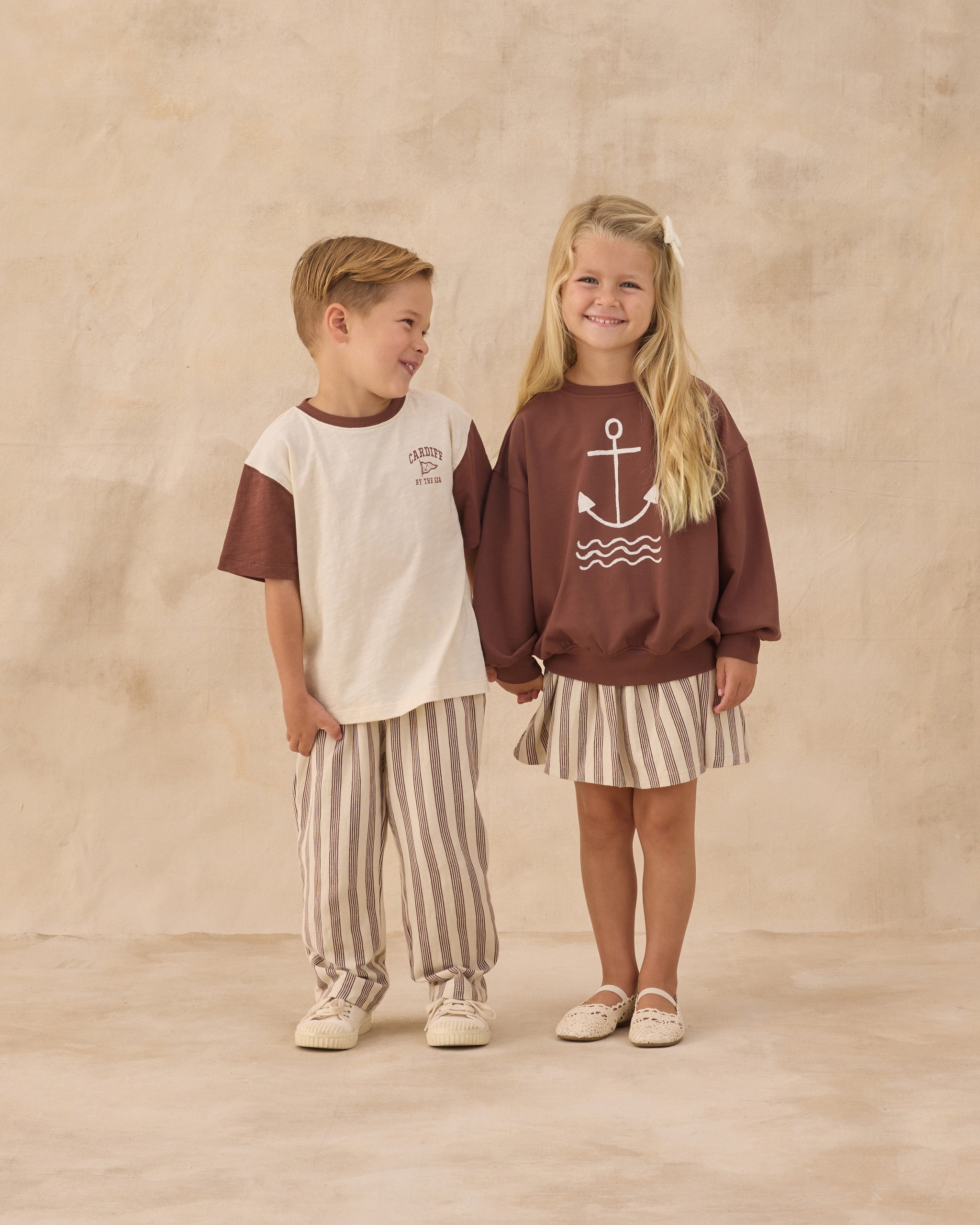 Sasha Skort Brown Stripe