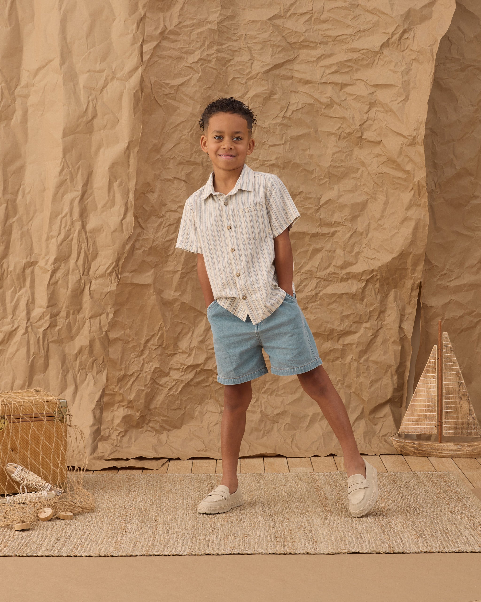 Dawson Short Washed Blue