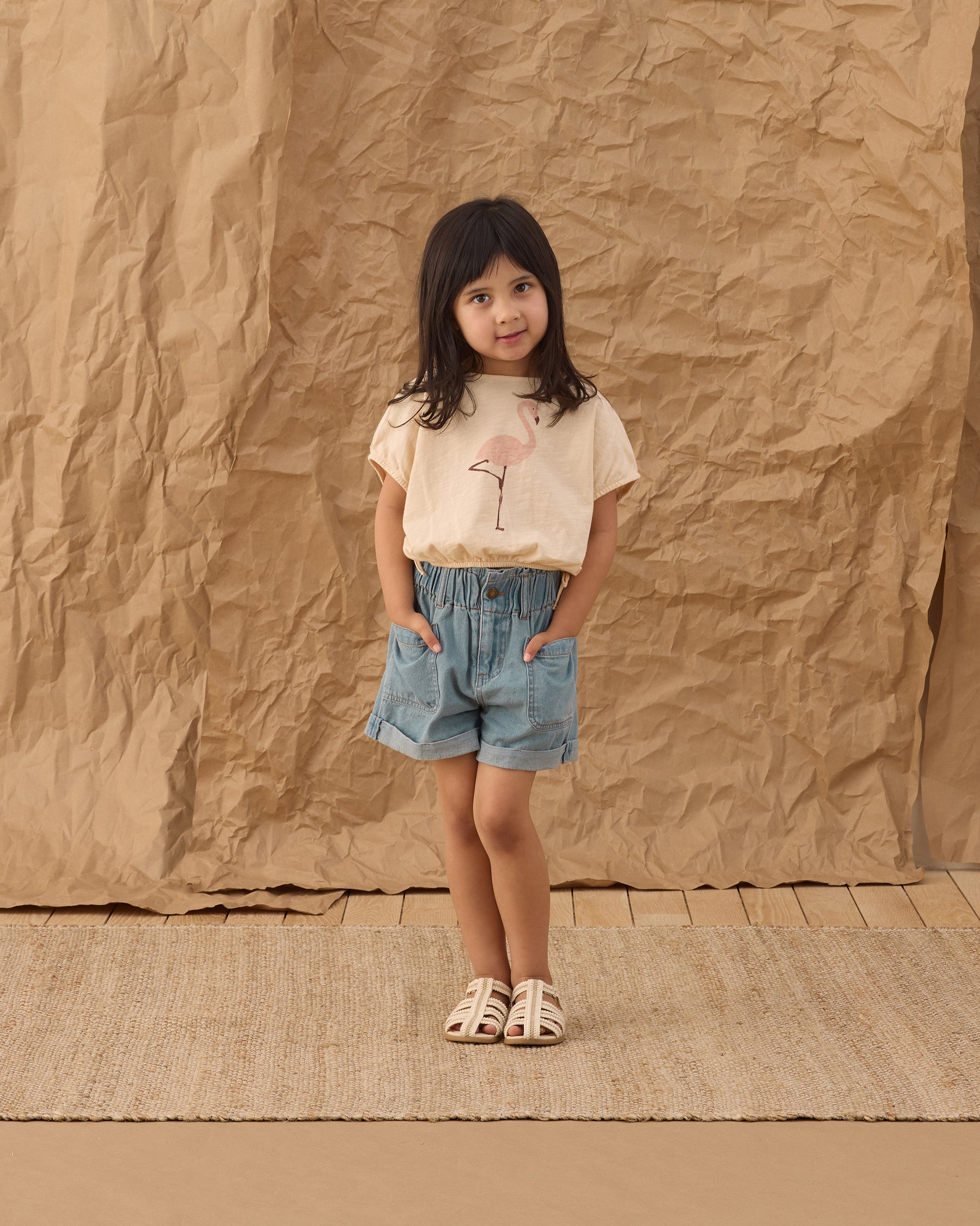 Alba Shorts Denim Washed Blue