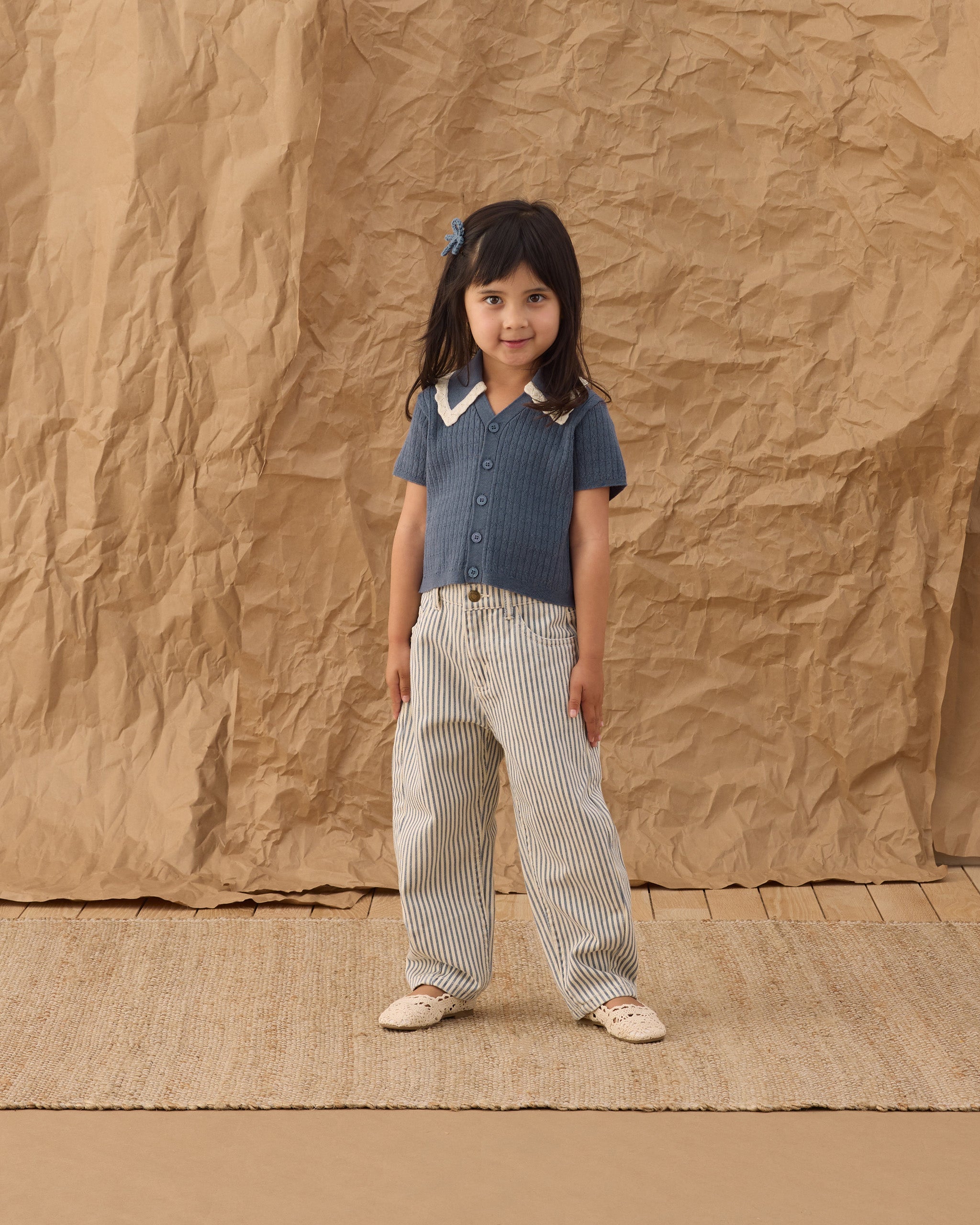 Barrel Pant Railroad Stripe