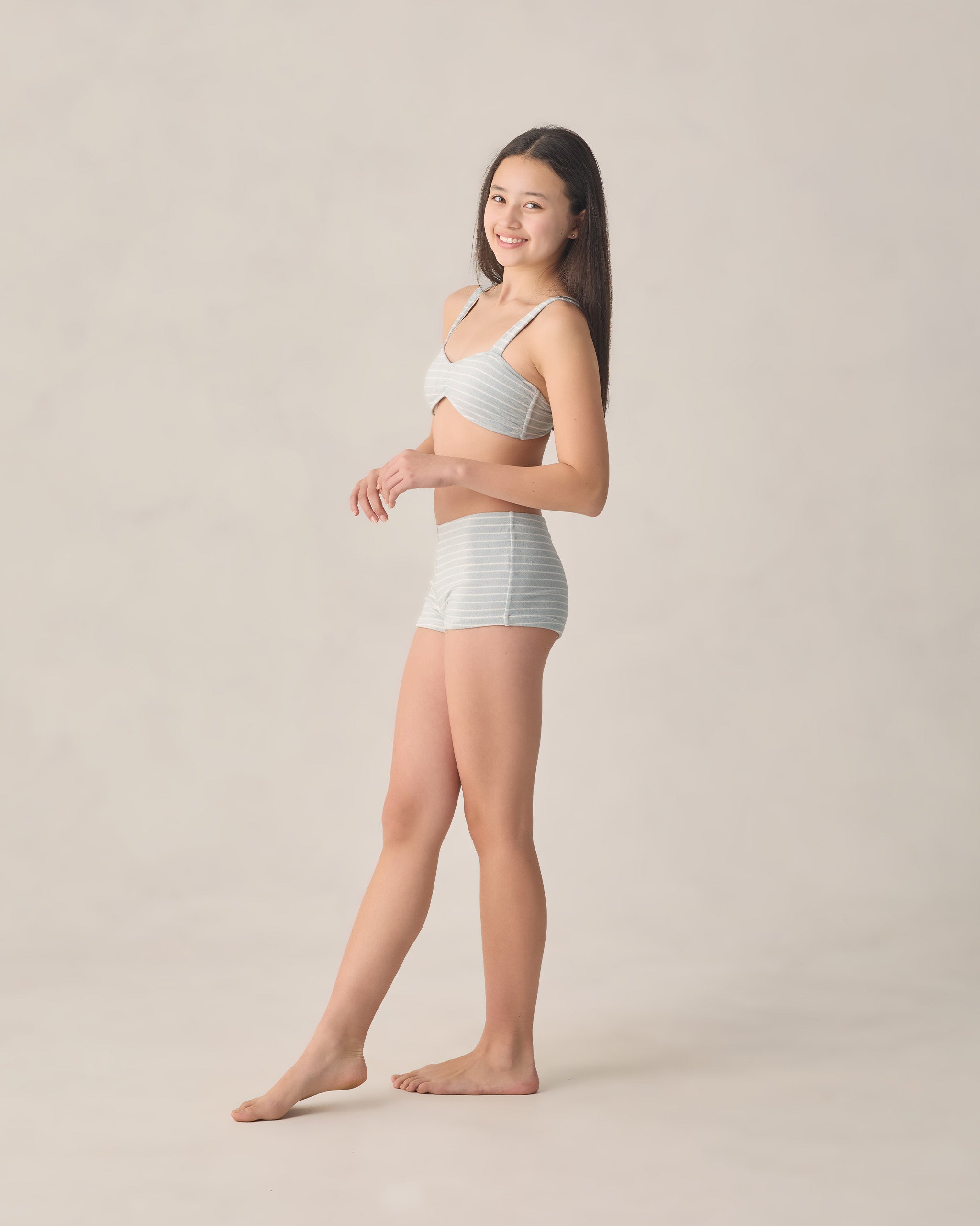 Teen Alaya Bikini Set Seafoam Stripe