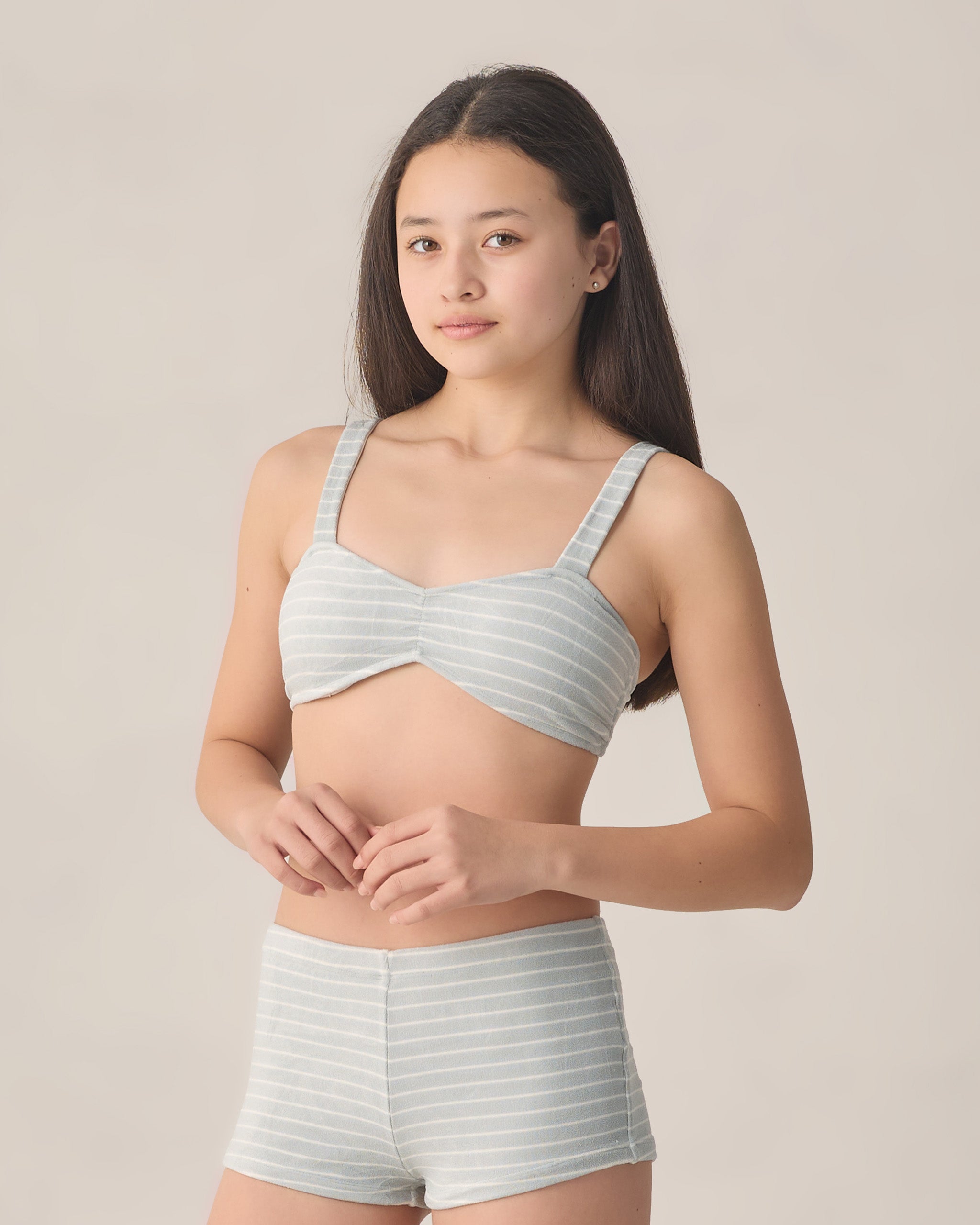 Teen Alaya Bikini Set Seafoam Stripe