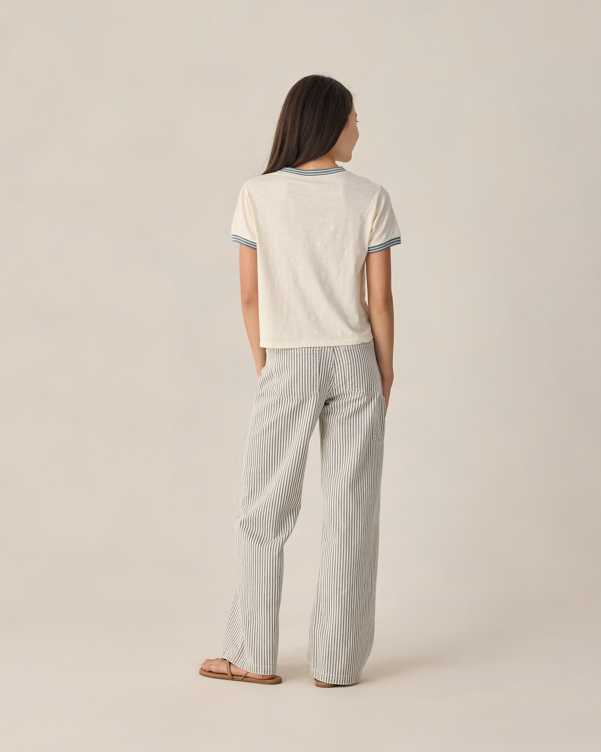 T-shirt ado à col rond et nœud papillon ancre