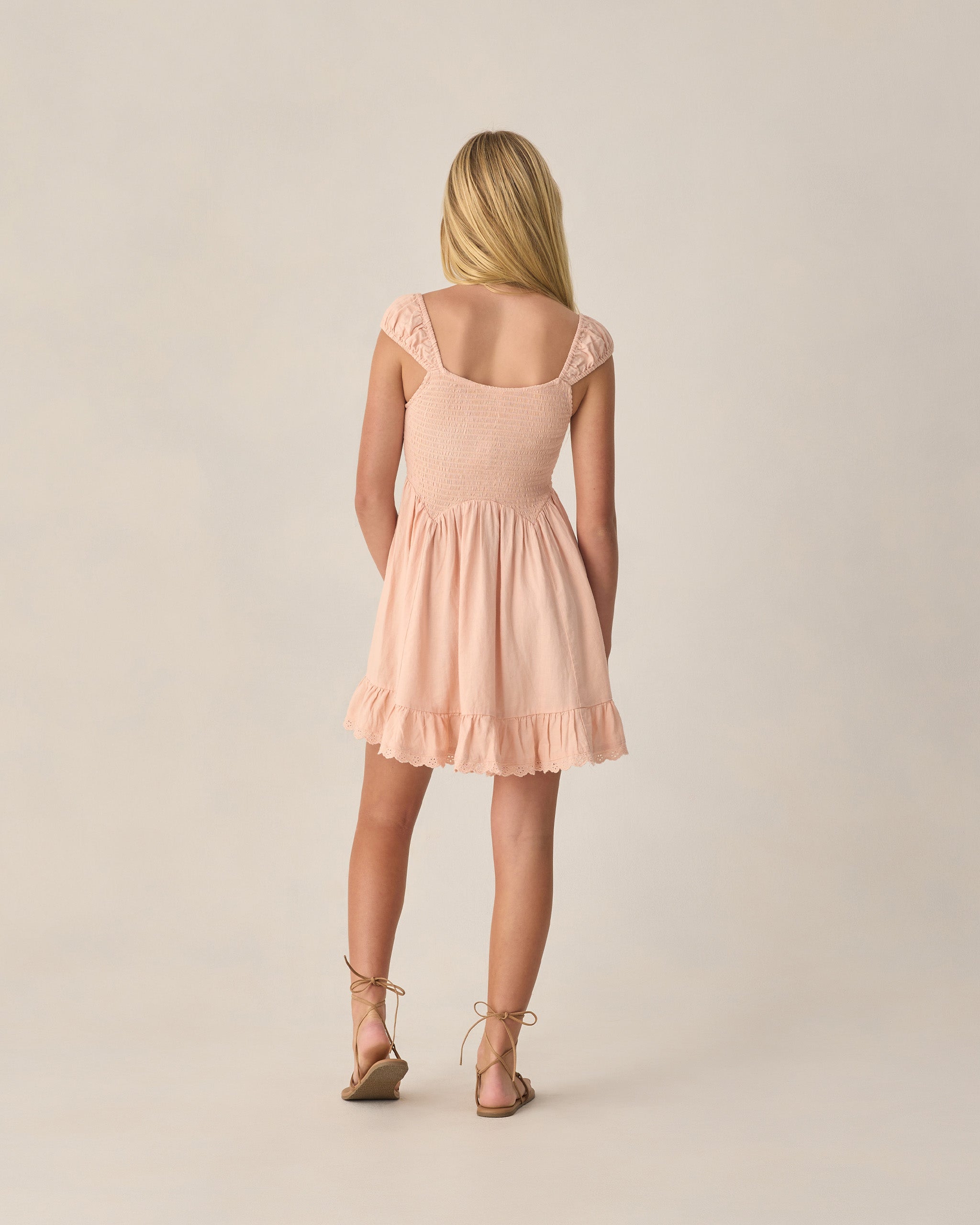 Robe Kalina pour adolescentes, rose poudré