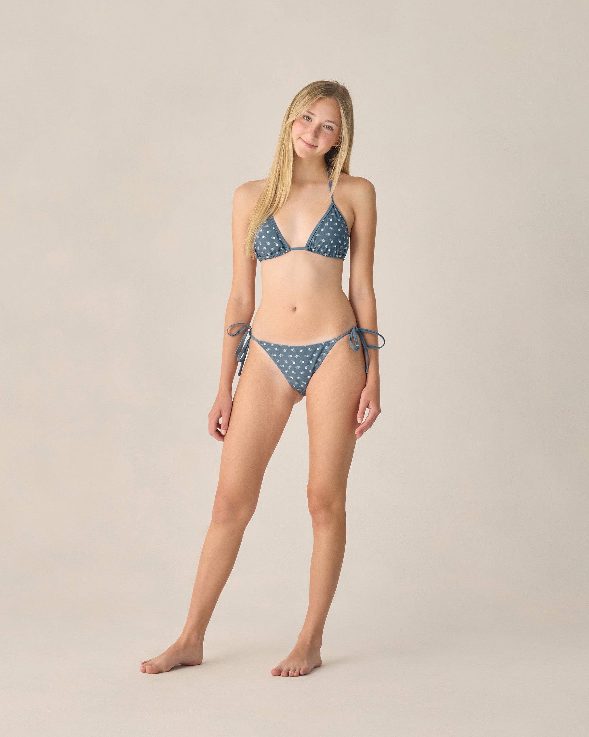 Teen Triangle Bikini Set Ditsy