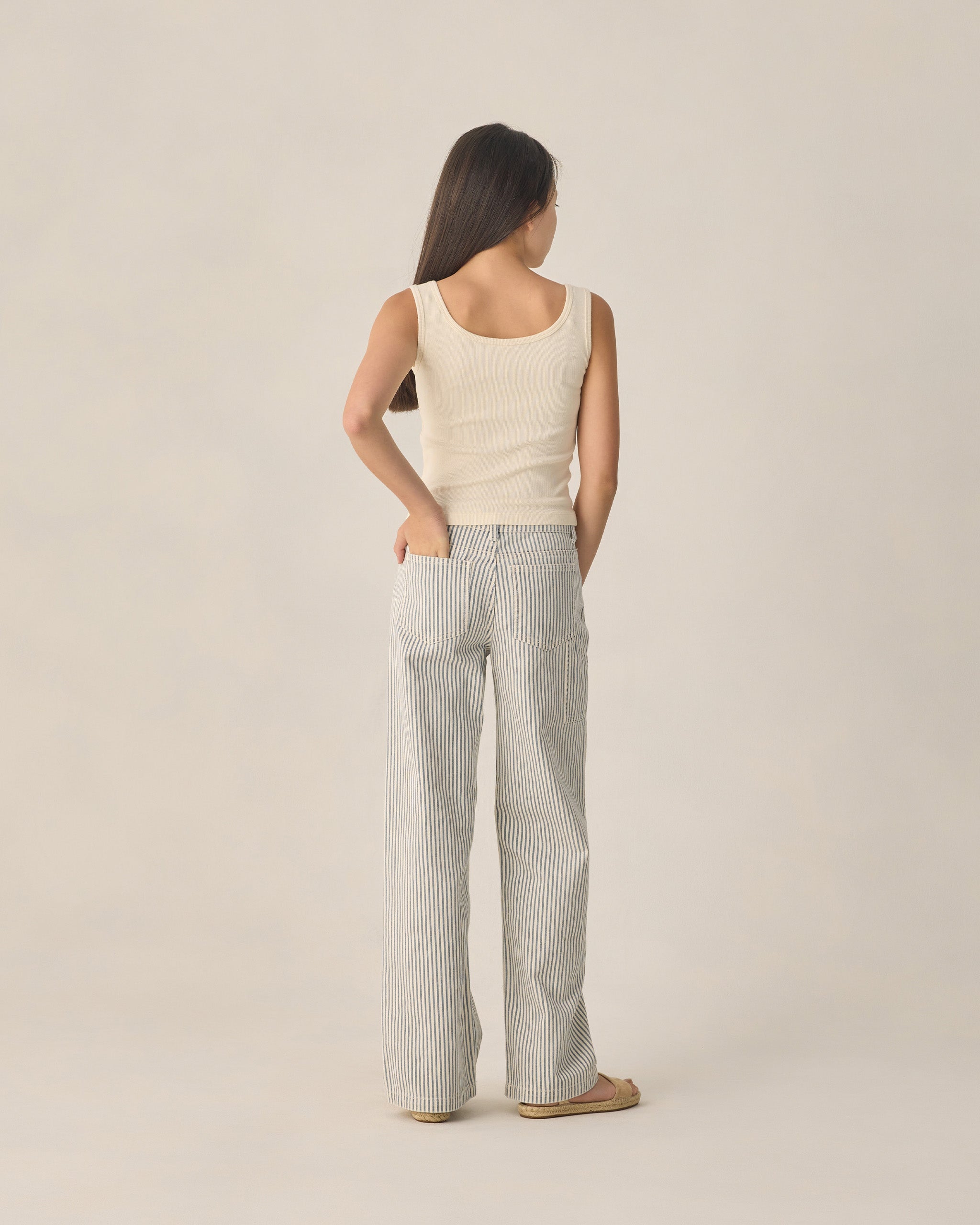 Teen Ribbed Tank Natural