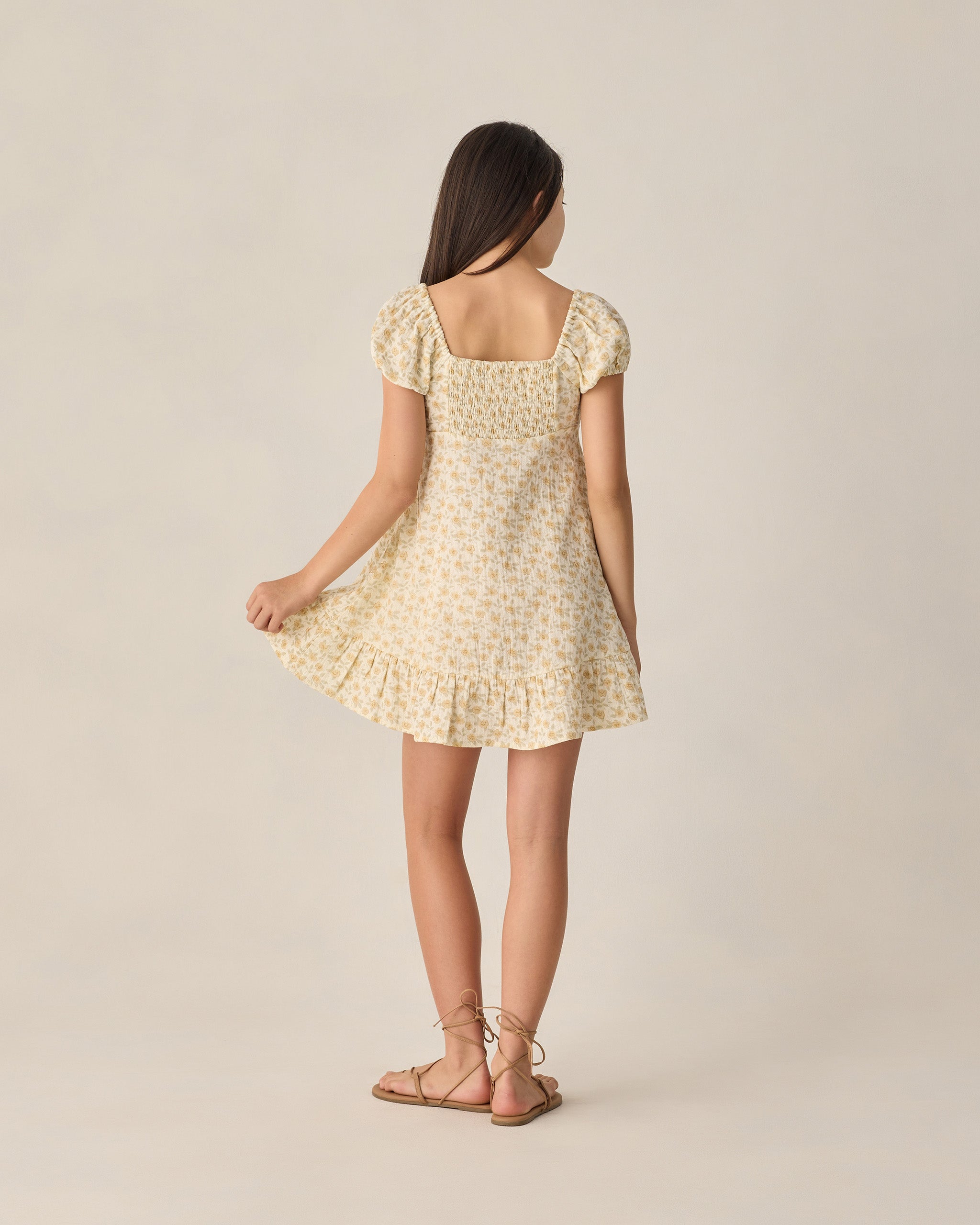 Teen Liv Dress Yellow Floral