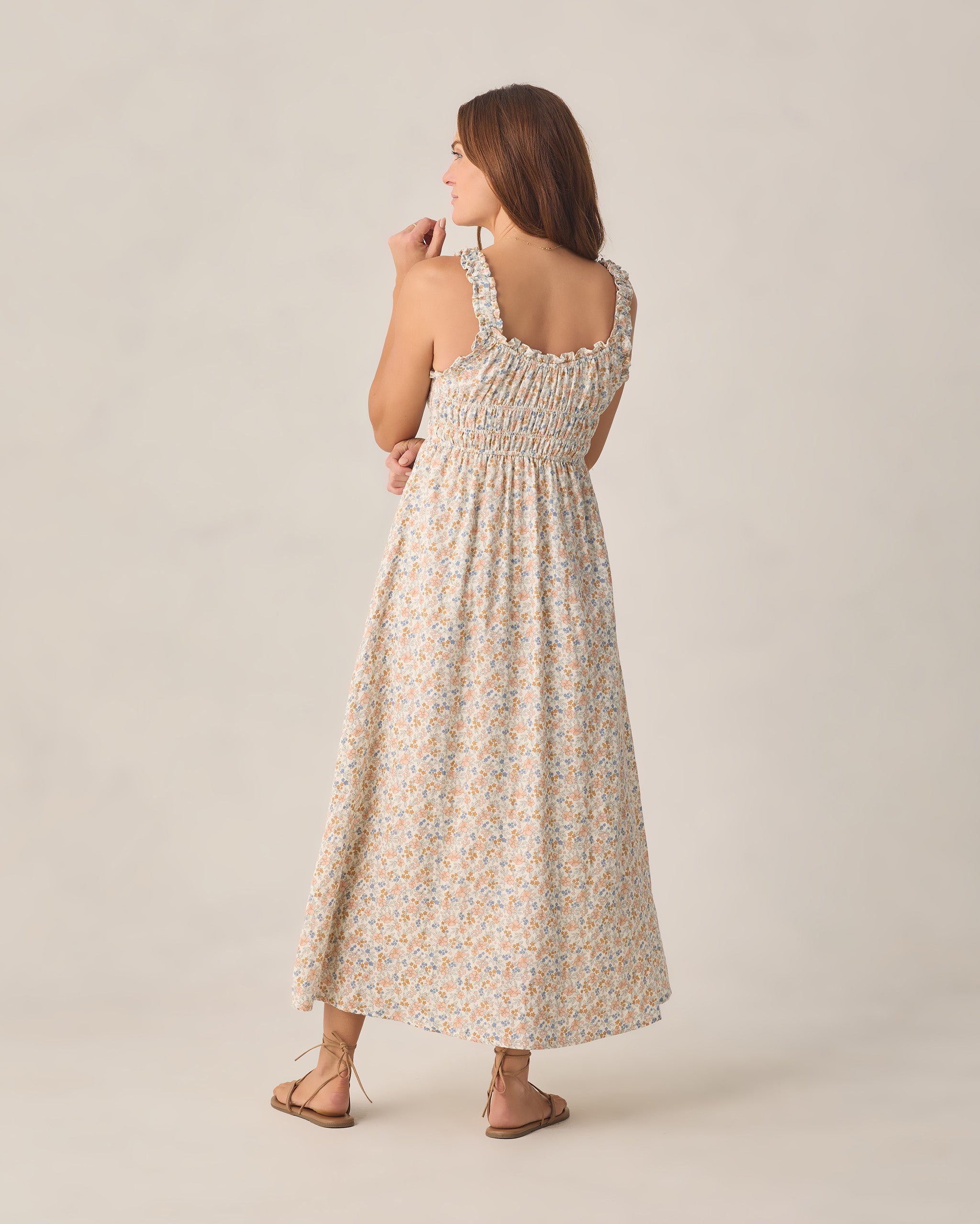 Robe Jane pour femme, champ de fleurs