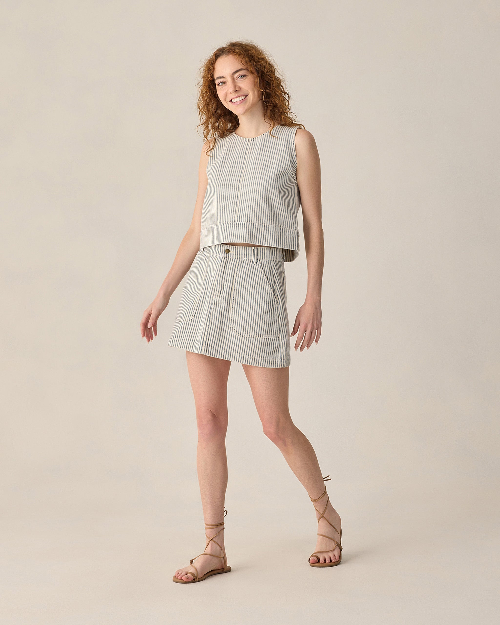 Women's Tennessee Mini Skirt Railroad Stripe