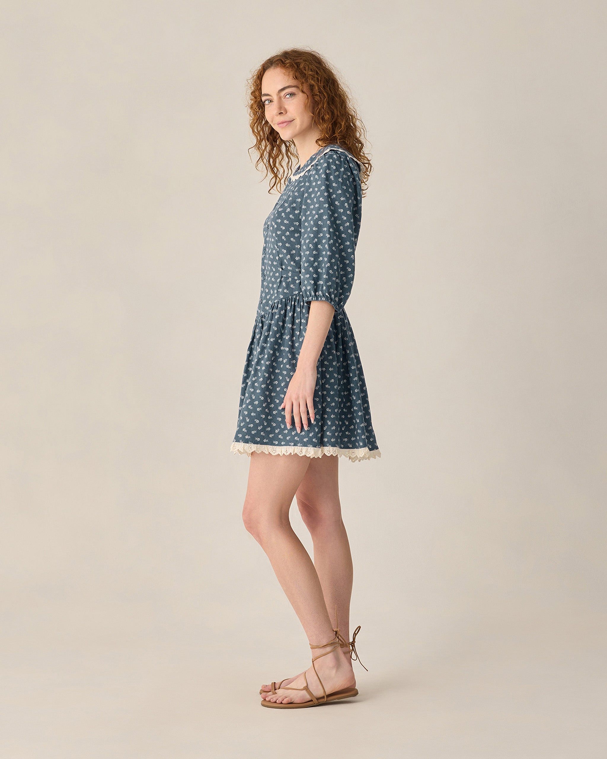 Robe Ginger à petits pois pour femme