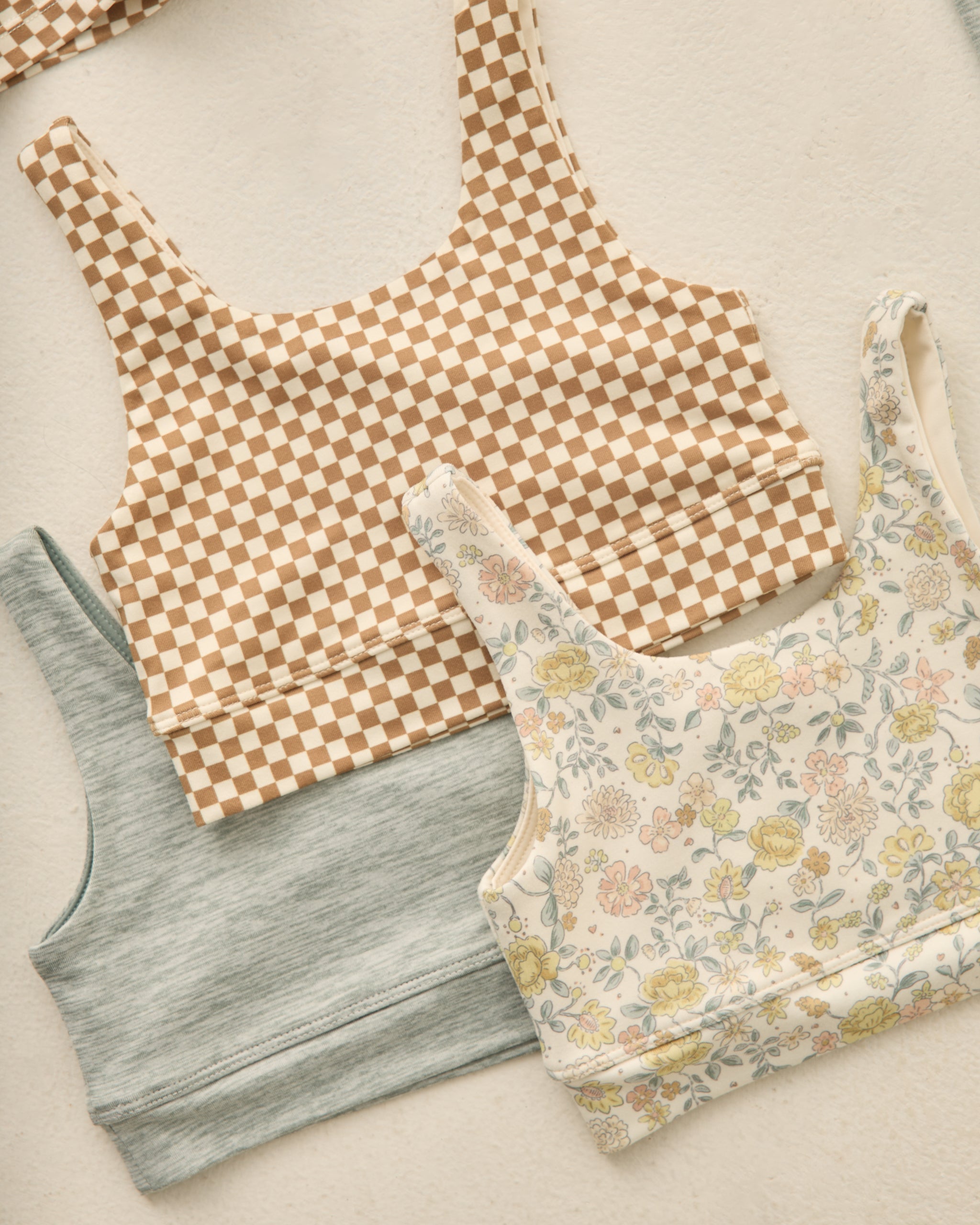 Swift Sports Bra Citron Bloom - Rylee + Cru | Kids Clothes | Trendy Baby Clothes | Modern Infant Outfits |