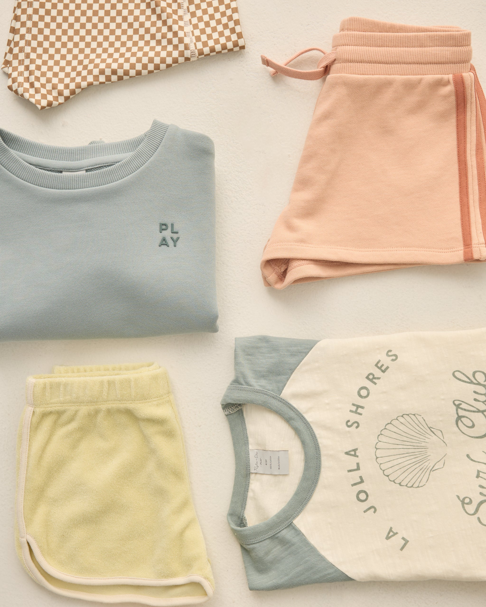 Raglan Crop Tee Surf Club - Rylee + Cru | Kids Clothes | Trendy Baby Clothes | Modern Infant Outfits |