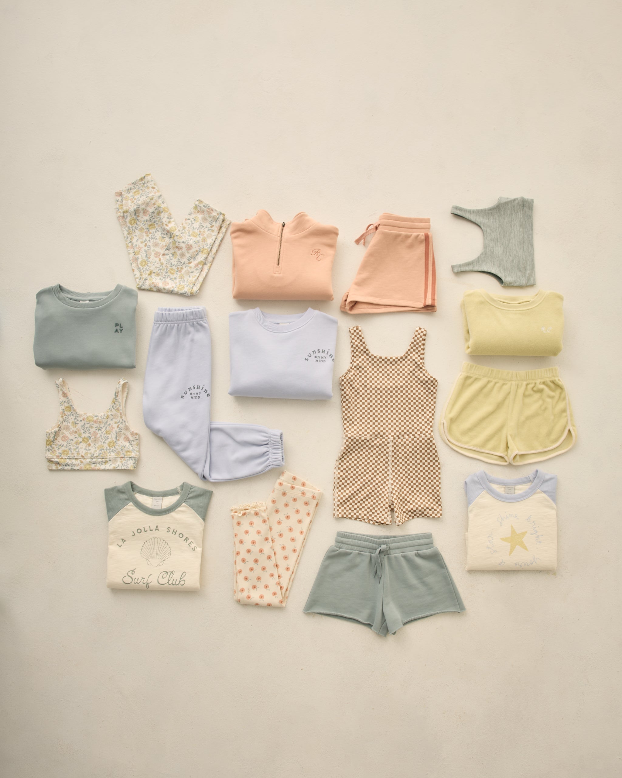 Half Zip Sweatshirt Melon - Rylee + Cru | Kids Clothes | Trendy Baby Clothes | Modern Infant Outfits |
