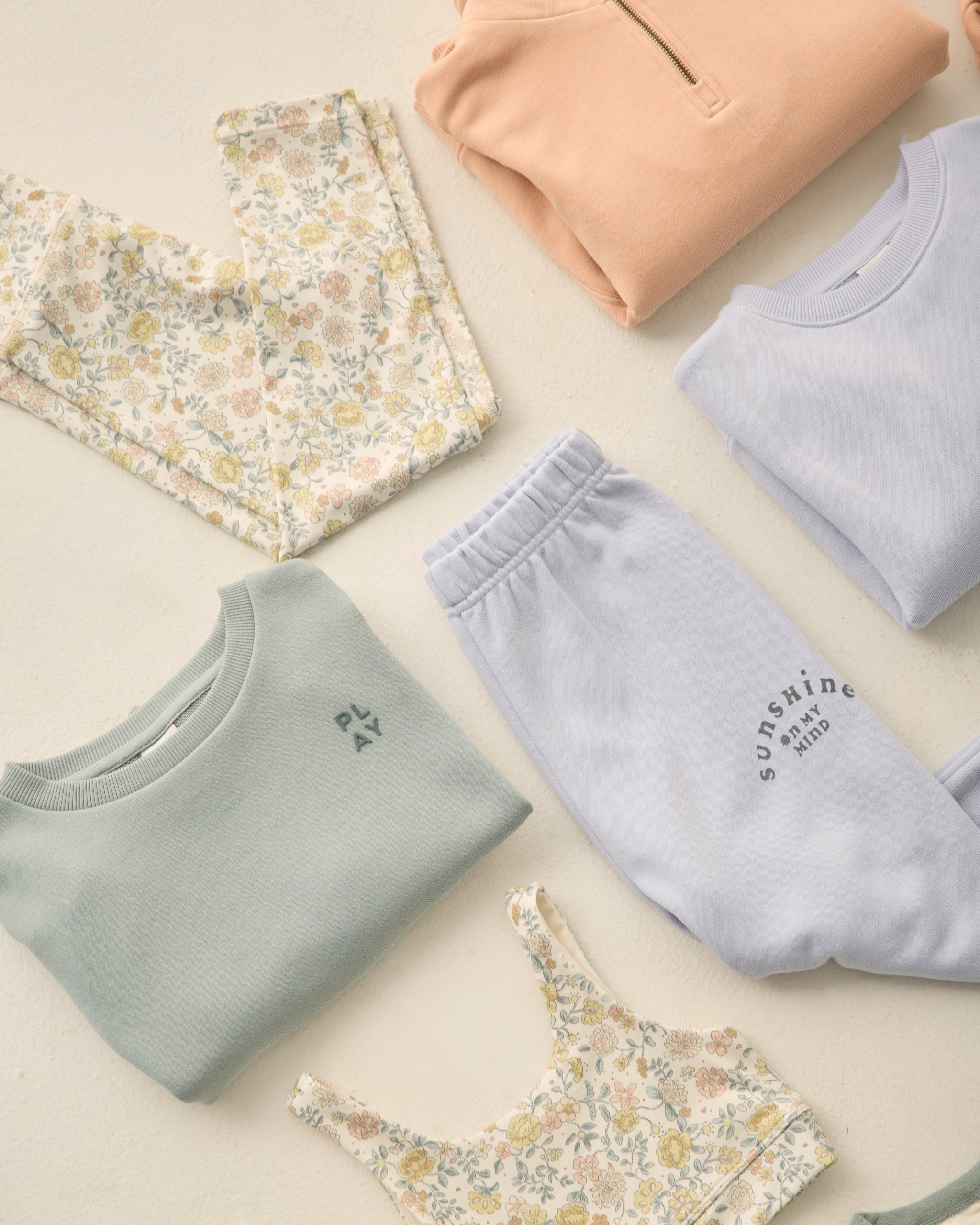 Basic Legging Citron Bloom - Rylee + Cru | Kids Clothes | Trendy Baby Clothes | Modern Infant Outfits |