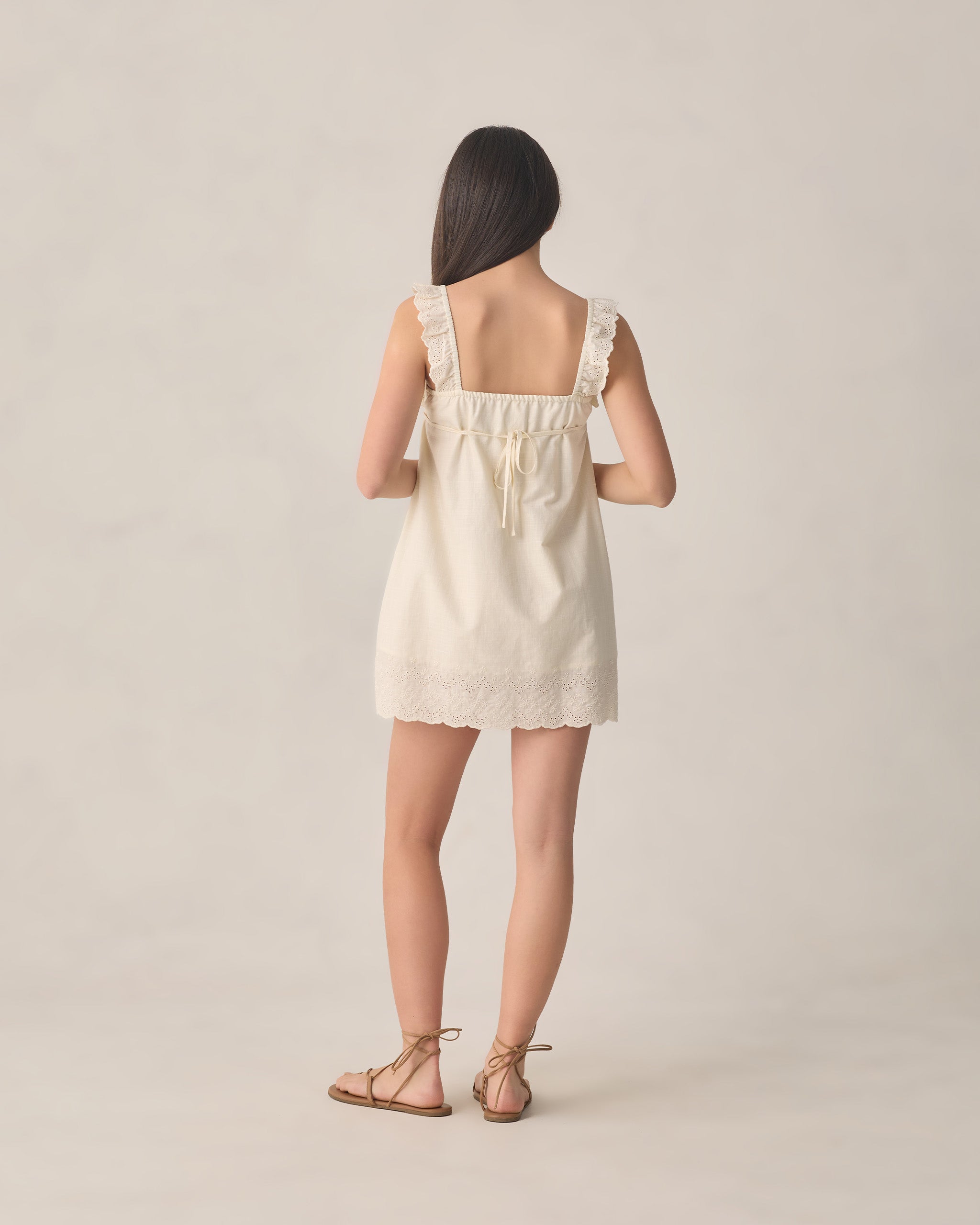 Teen Ida Mini Dress Ivory - Rylee + Cru | Kids Clothes | Trendy Baby Clothes | Modern Infant Outfits |