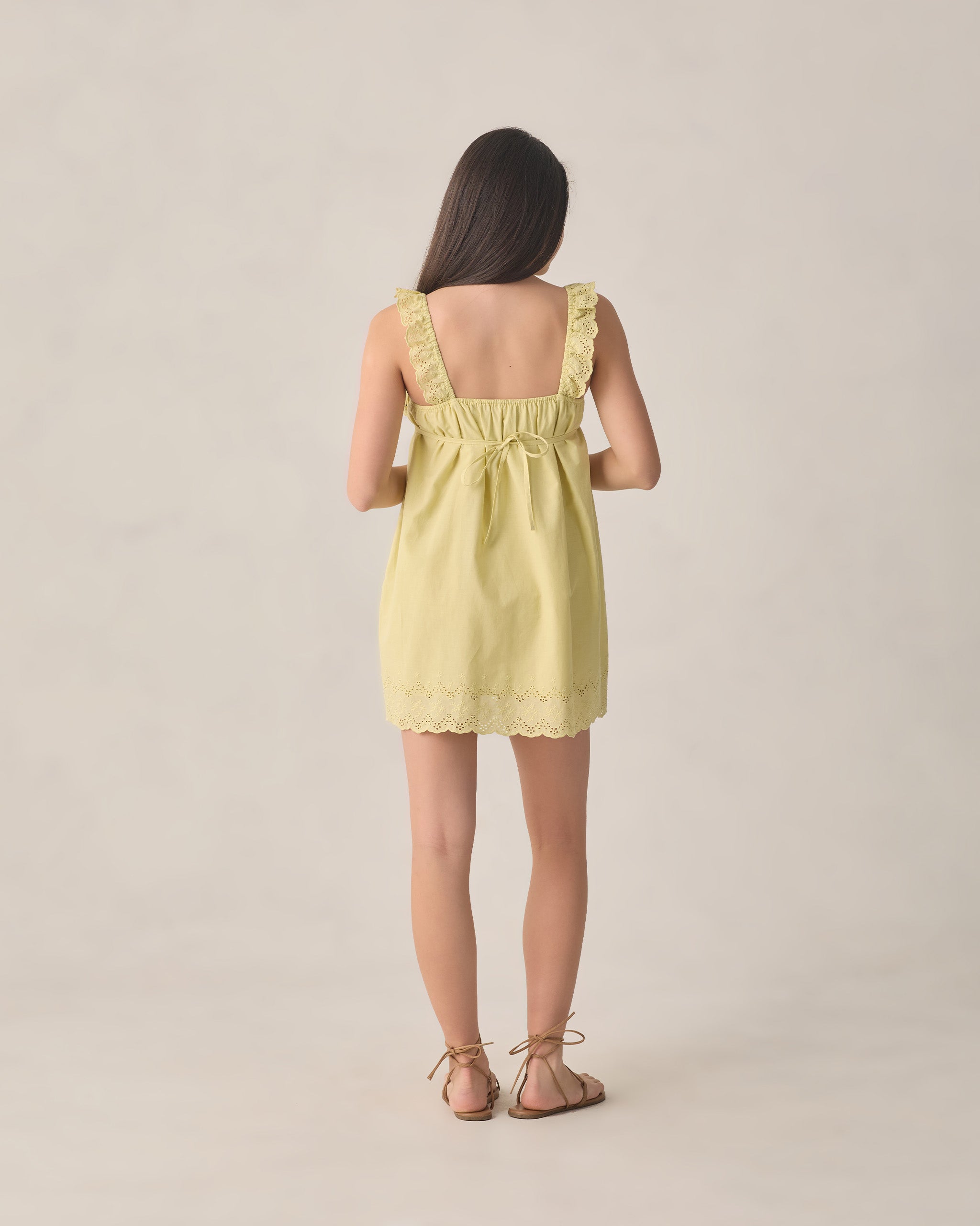 Teen Ida Mini Dress Citron - Rylee + Cru | Kids Clothes | Trendy Baby Clothes | Modern Infant Outfits |