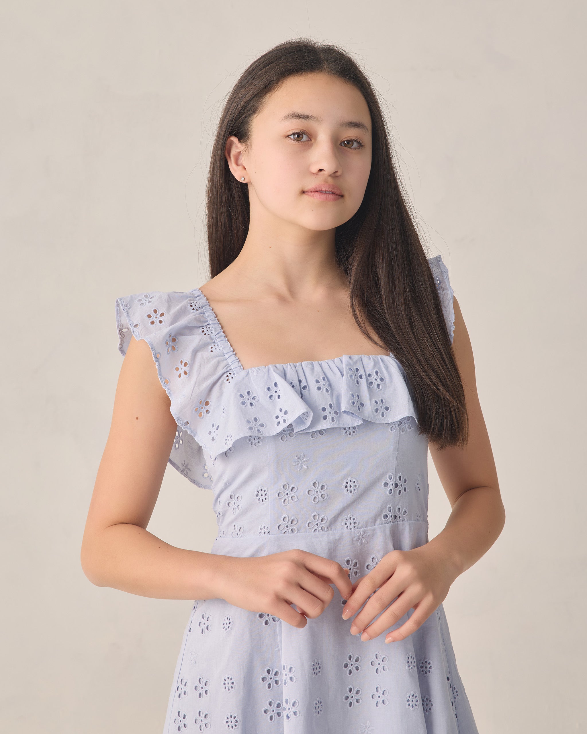 Teen Bianca Mini Dress Periwinkle - Rylee + Cru | Kids Clothes | Trendy Baby Clothes | Modern Infant Outfits |