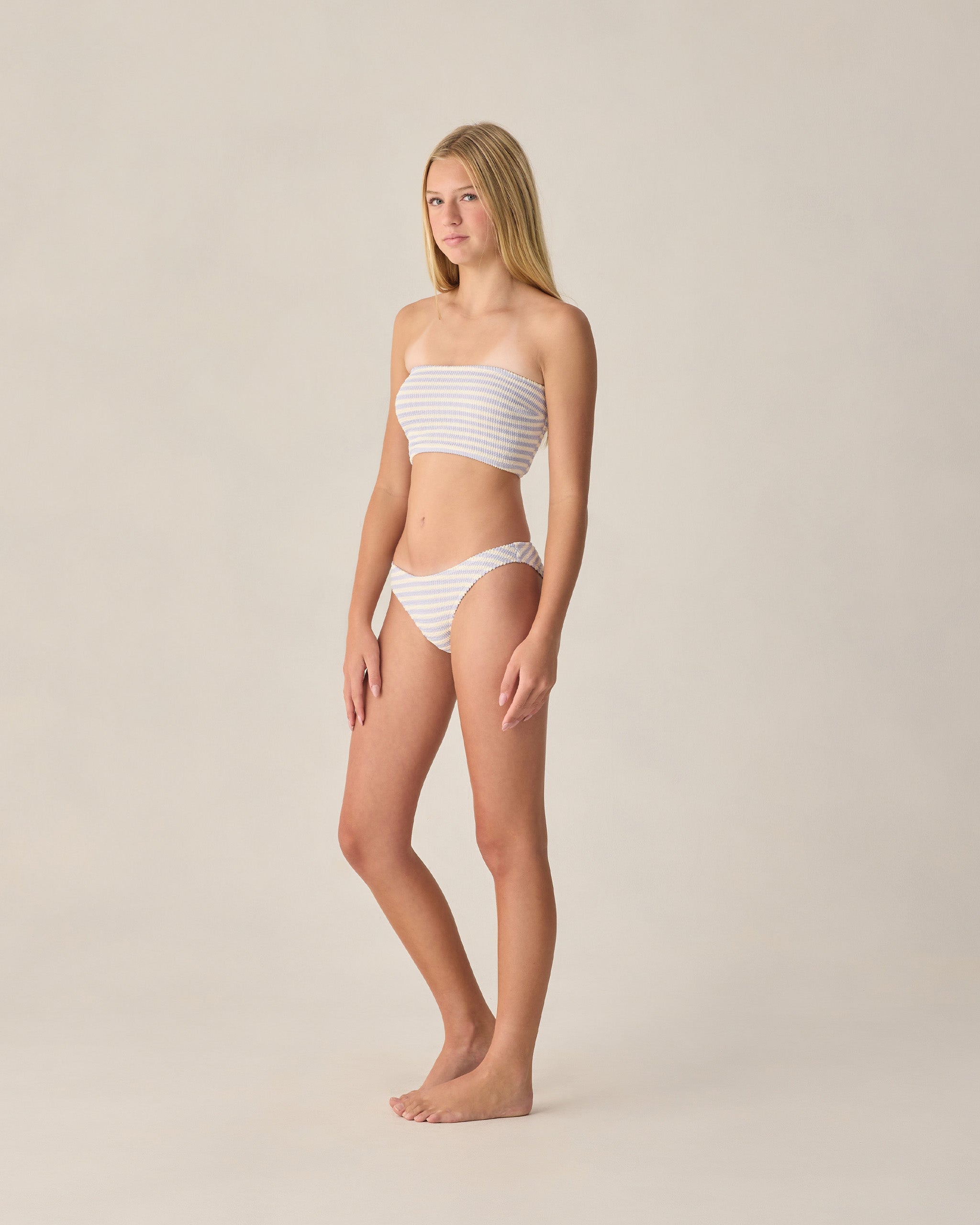 Teen Tube Top Bikini Periwinkle Stripe - Rylee + Cru | Kids Clothes | Trendy Baby Clothes | Modern Infant Outfits |