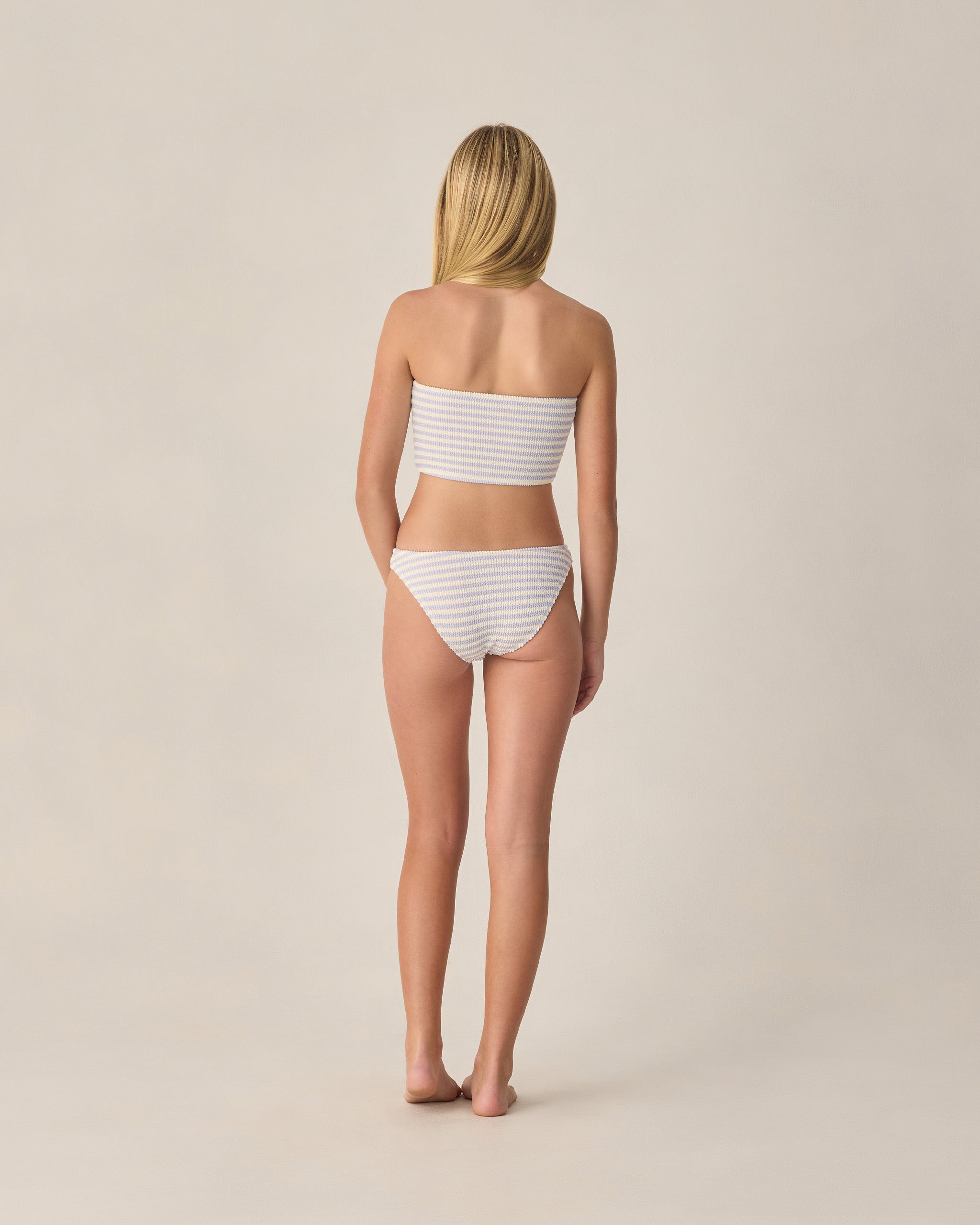 Teen Tube Top Bikini Periwinkle Stripe - Rylee + Cru | Kids Clothes | Trendy Baby Clothes | Modern Infant Outfits |