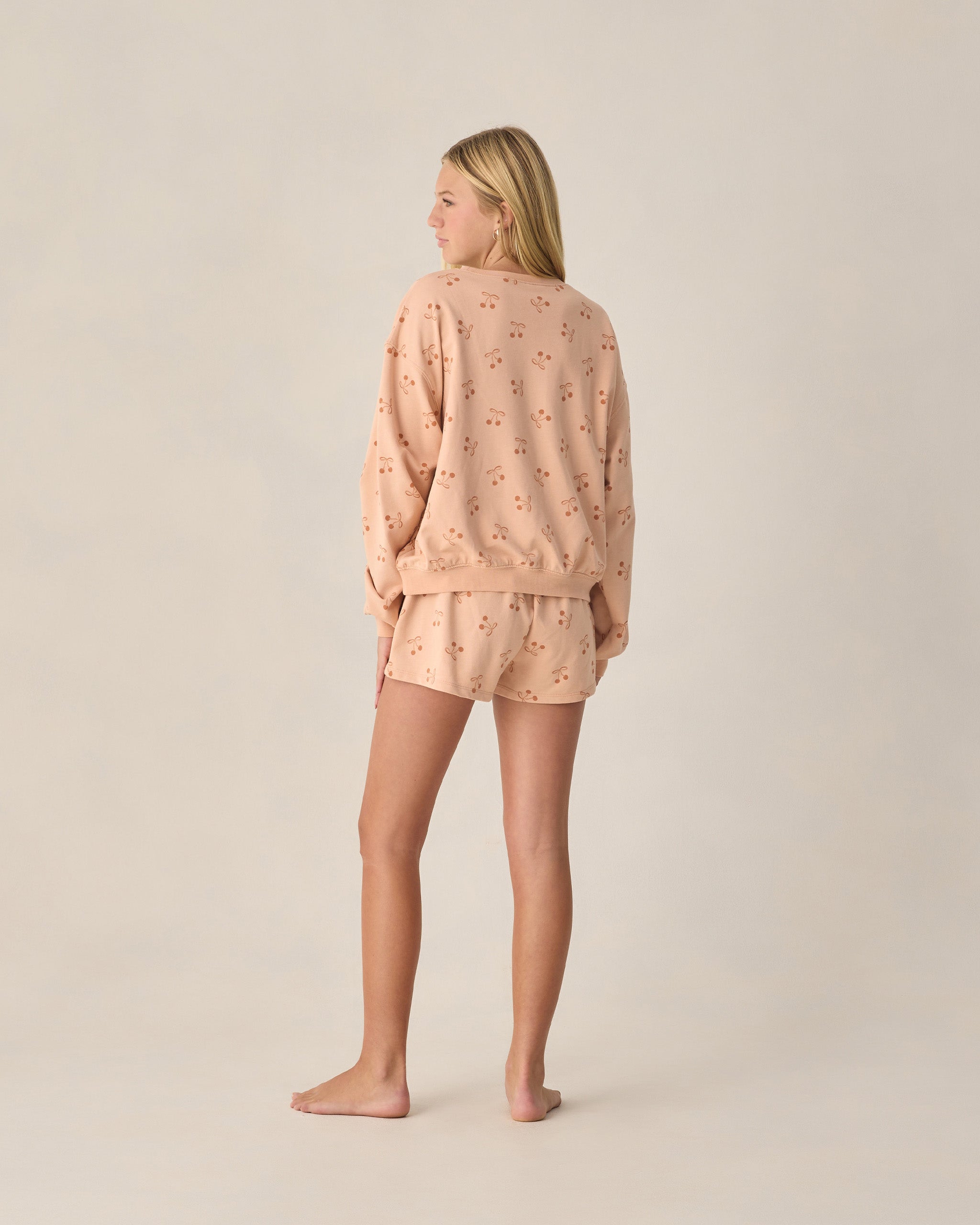 Teen Summer Terry Set Cherry Bows - Rylee + Cru | Kids Clothes | Trendy Baby Clothes | Modern Infant Outfits |