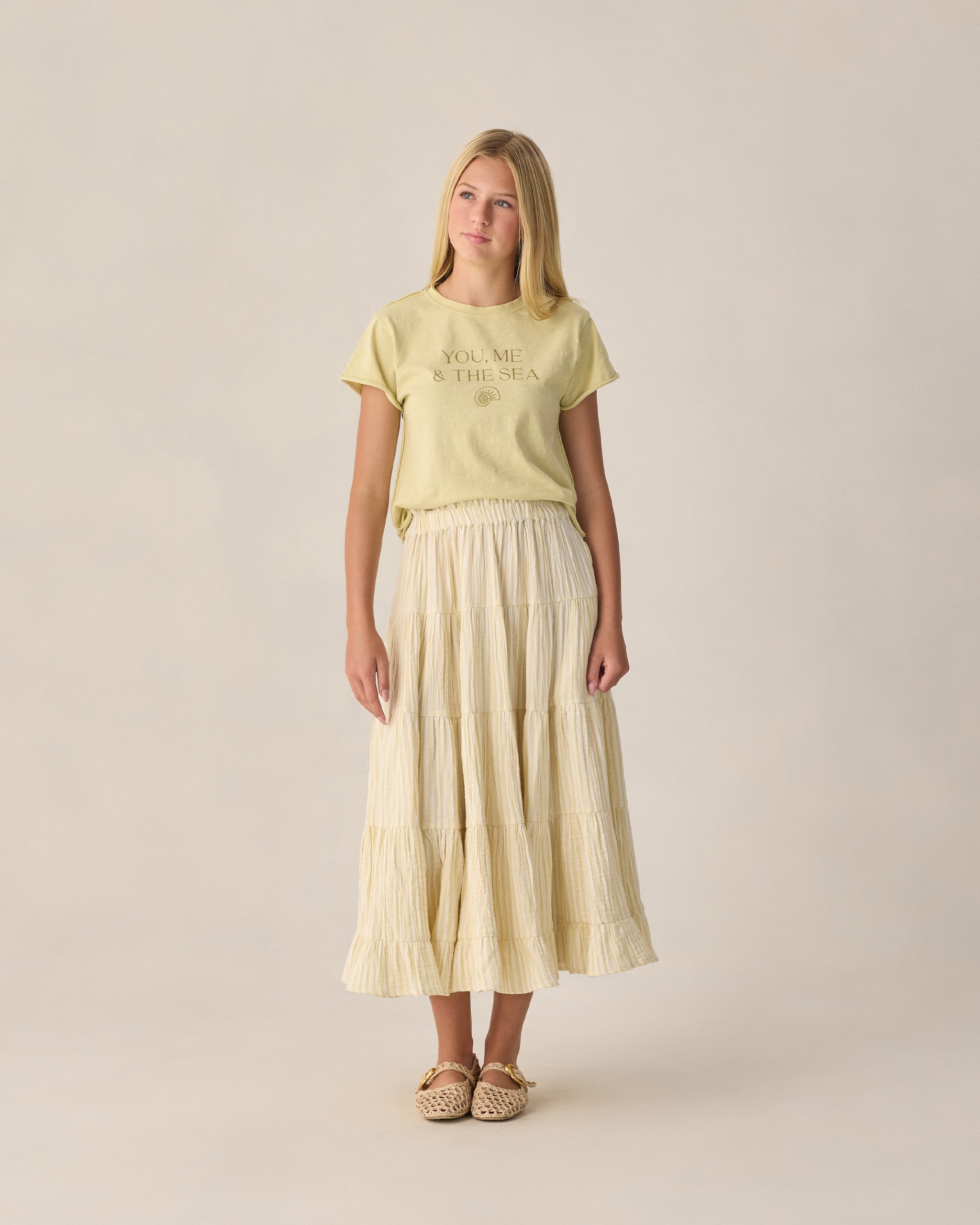 Teen Vintage Tee Citron - Rylee + Cru | Kids Clothes | Trendy Baby Clothes | Modern Infant Outfits |