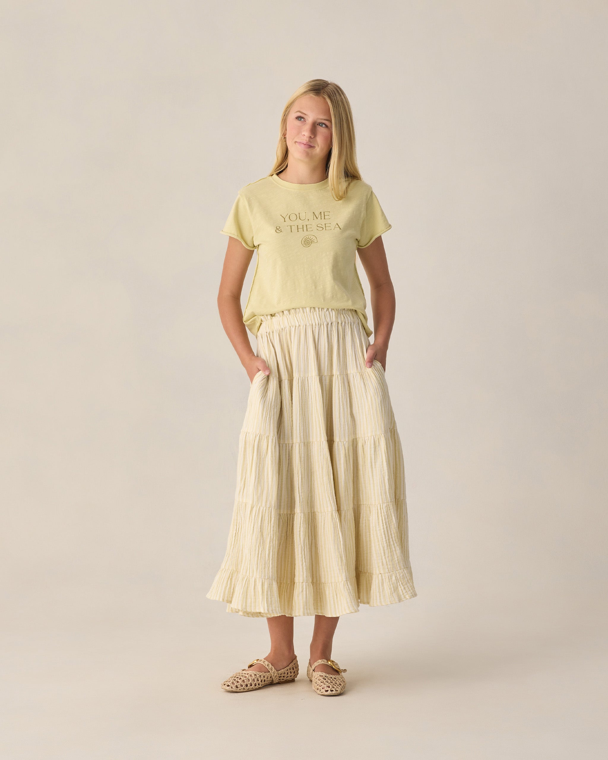 Teen Vintage Tee Citron - Rylee + Cru | Kids Clothes | Trendy Baby Clothes | Modern Infant Outfits |