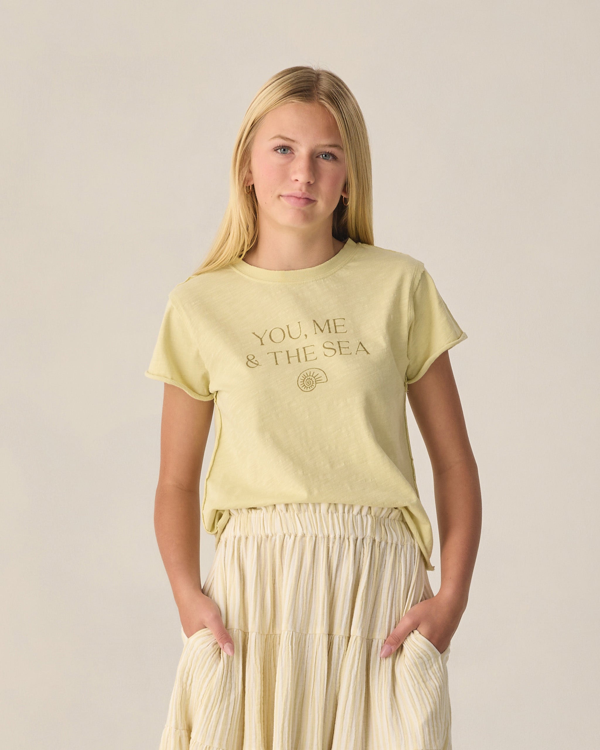 Teen Vintage Tee Citron - Rylee + Cru | Kids Clothes | Trendy Baby Clothes | Modern Infant Outfits |