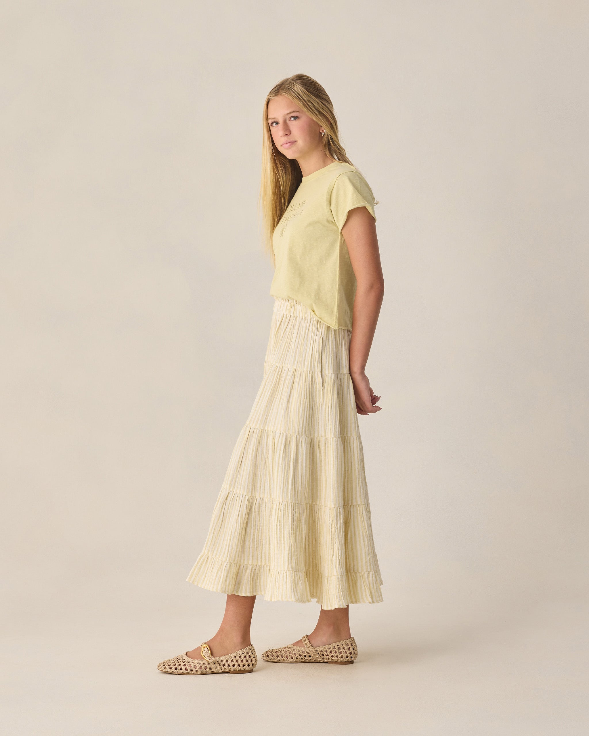 Teen Vintage Tee Citron - Rylee + Cru | Kids Clothes | Trendy Baby Clothes | Modern Infant Outfits |