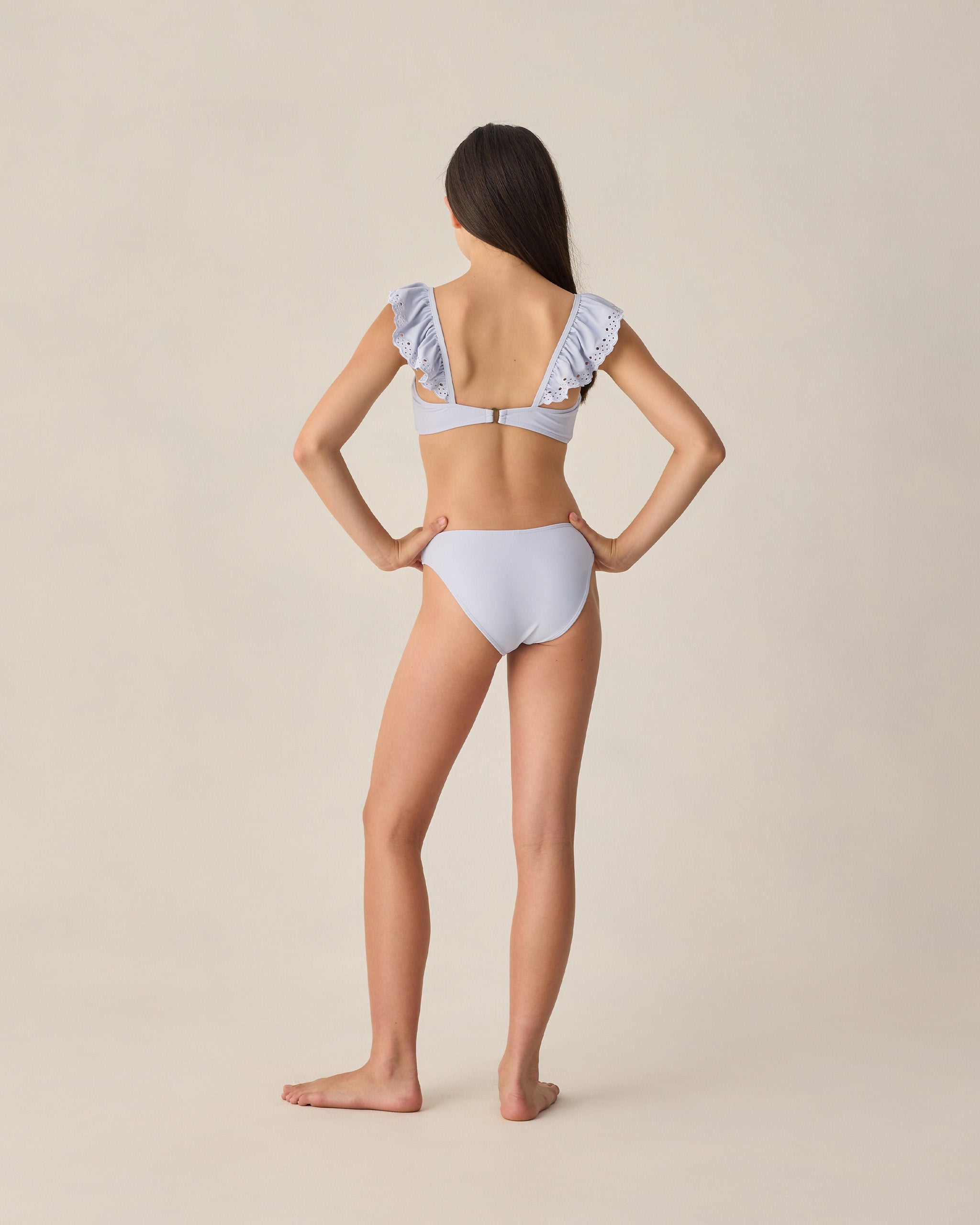 Teen Ruffle Bandeau Bikini Set Periwinkle - Rylee + Cru | Kids Clothes | Trendy Baby Clothes | Modern Infant Outfits |