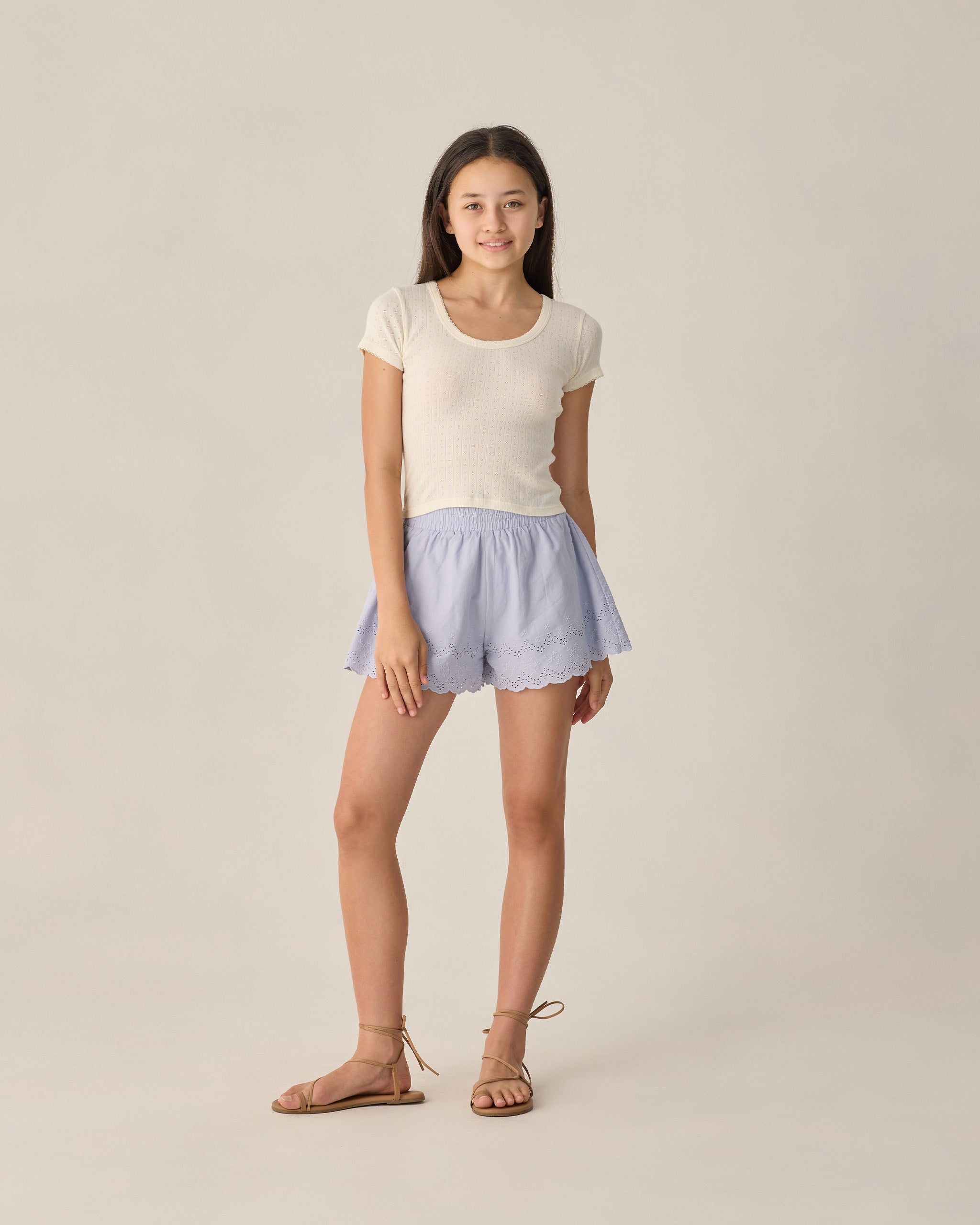 Teen Remi Shorts Periwinkle - Rylee + Cru | Kids Clothes | Trendy Baby Clothes | Modern Infant Outfits |