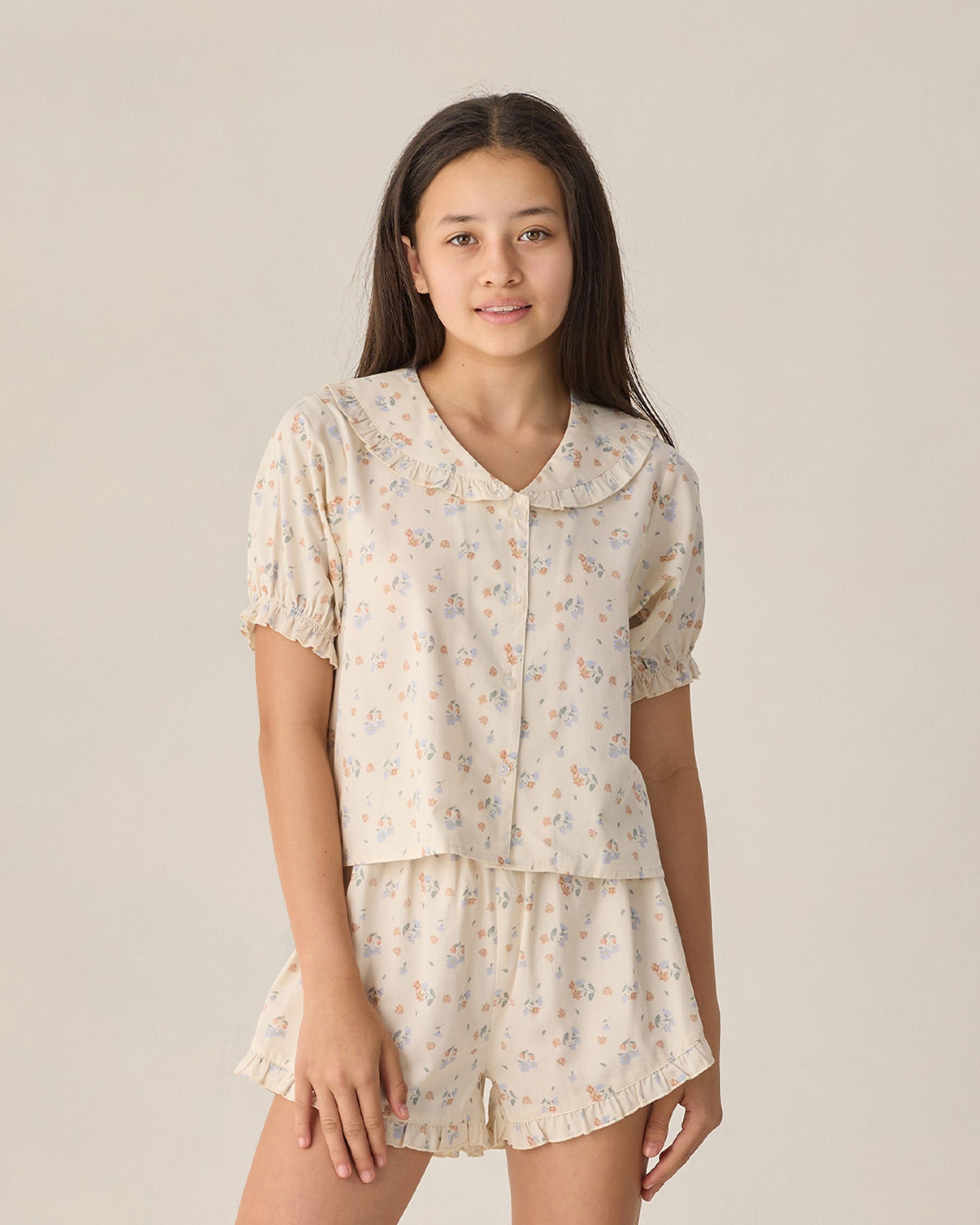 Teen Delilah Pajama Set Pastel Garden - Rylee + Cru | Kids Clothes | Trendy Baby Clothes | Modern Infant Outfits |