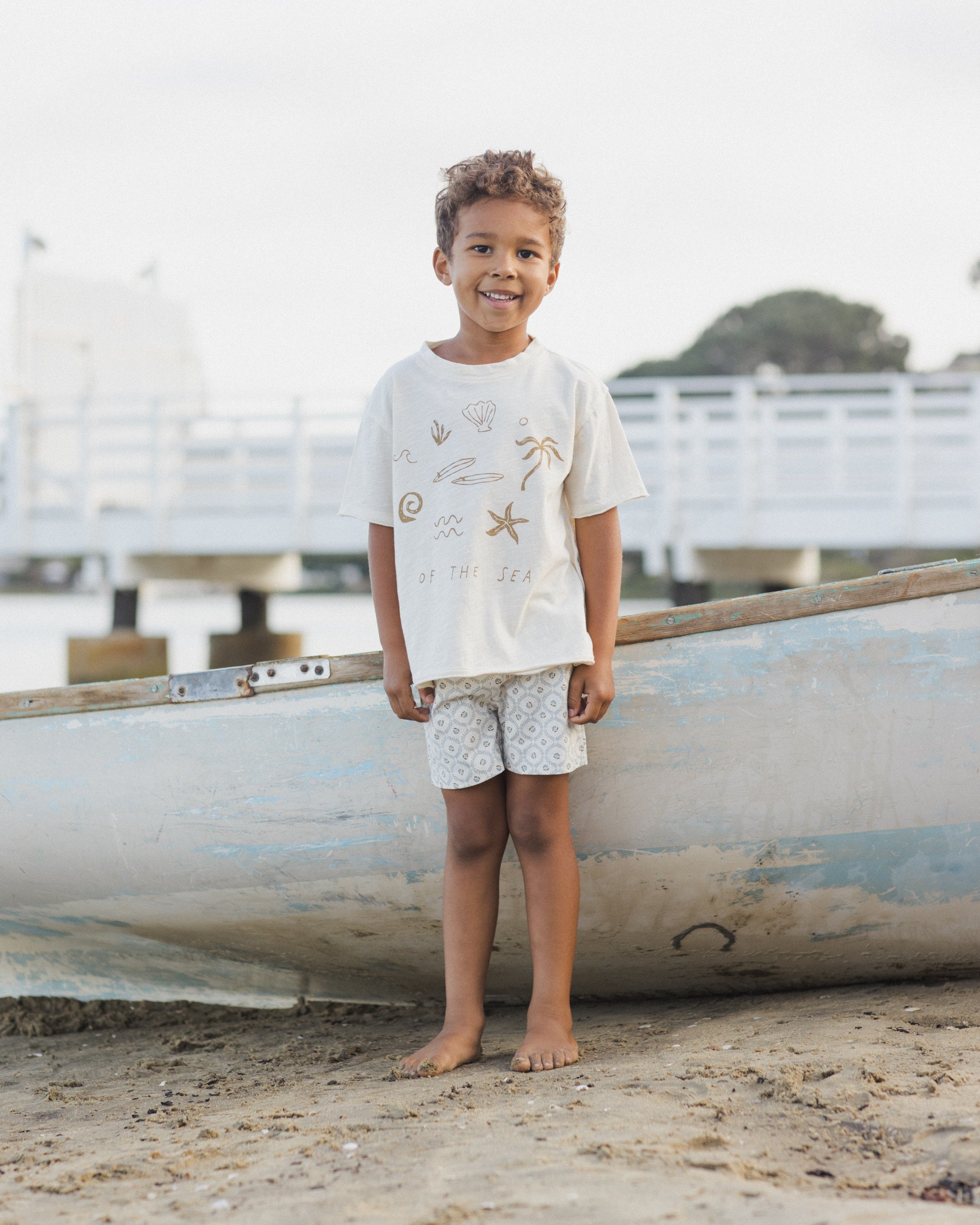 Boardshort Green Fleur - Rylee + Cru | Kids Clothes | Trendy Baby Clothes | Modern Infant Outfits |