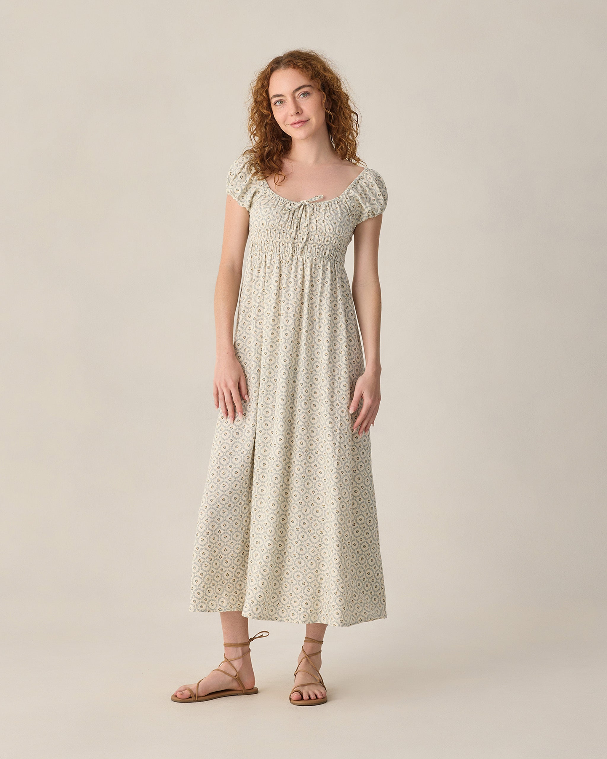 Women's Joya Dress Green Fleur - Rylee + Cru | Kids Clothes | Trendy Baby Clothes | Modern Infant Outfits |