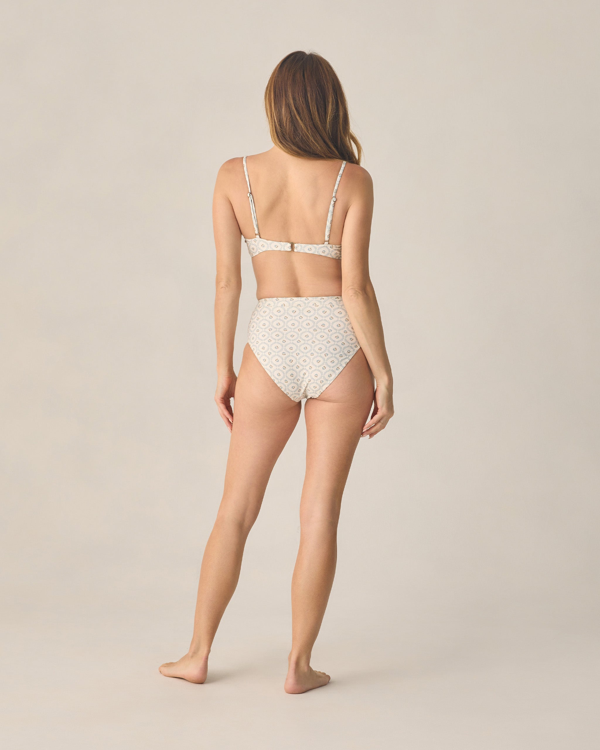 Women's Cardiff Bikini Top Green Fleur - Rylee + Cru | Kids Clothes | Trendy Baby Clothes | Modern Infant Outfits |