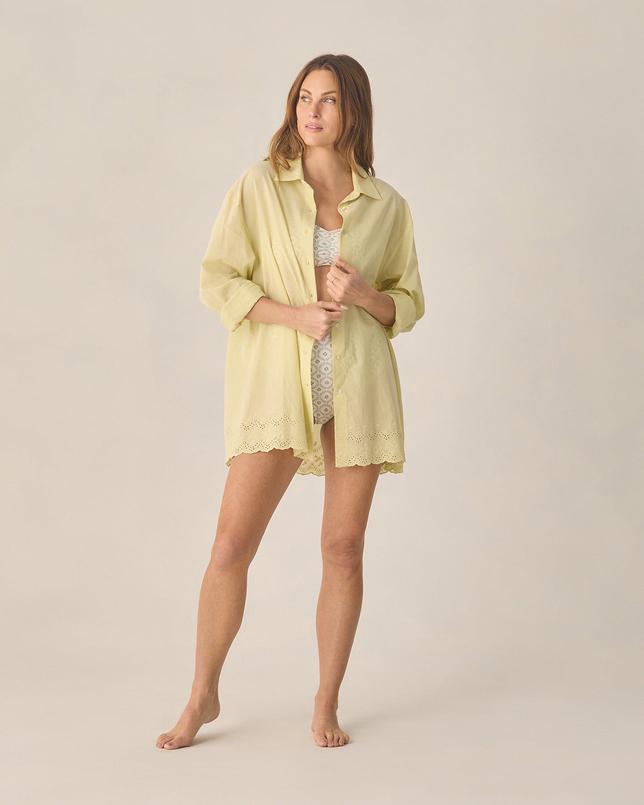 Women's Del Mar Shirt Citron - Rylee + Cru | Kids Clothes | Trendy Baby Clothes | Modern Infant Outfits |