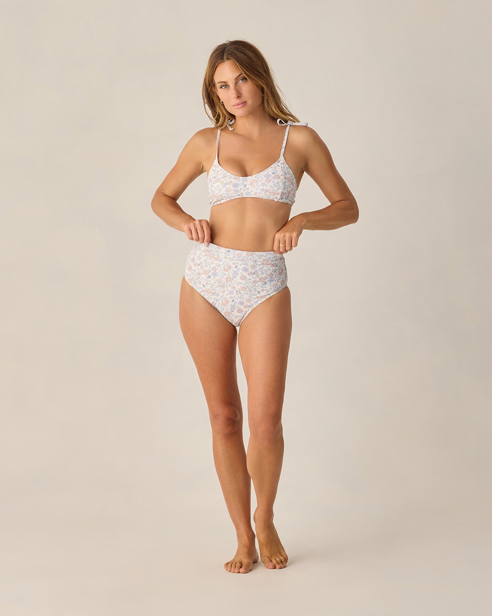 Women's Banded High Cut Bikini Bottom Bloom - Rylee + Cru | Kids Clothes | Trendy Baby Clothes | Modern Infant Outfits |