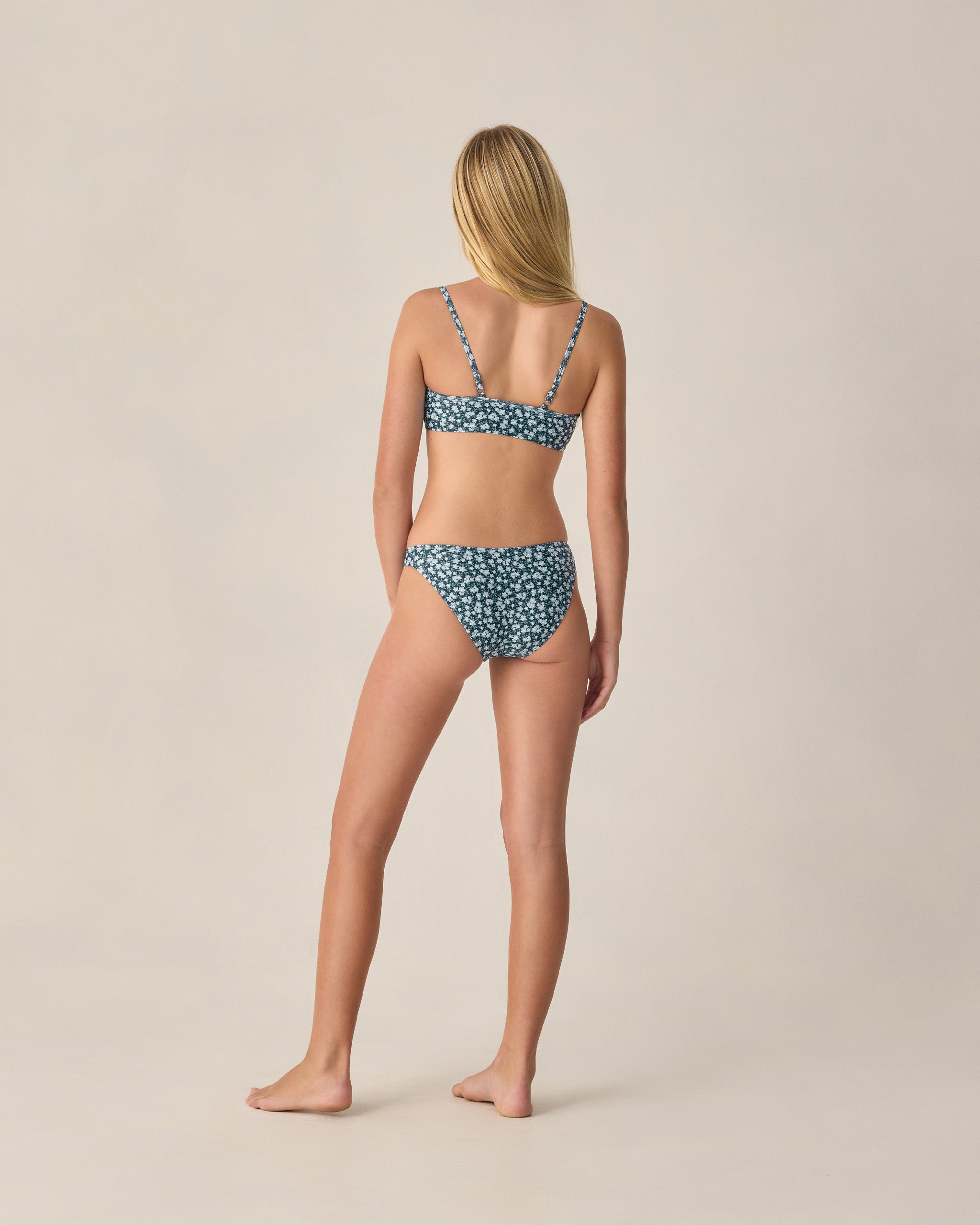Teen Rashguard Bikini Set Navy Floral - Rylee + Cru | Kids Clothes | Trendy Baby Clothes | Modern Infant Outfits |